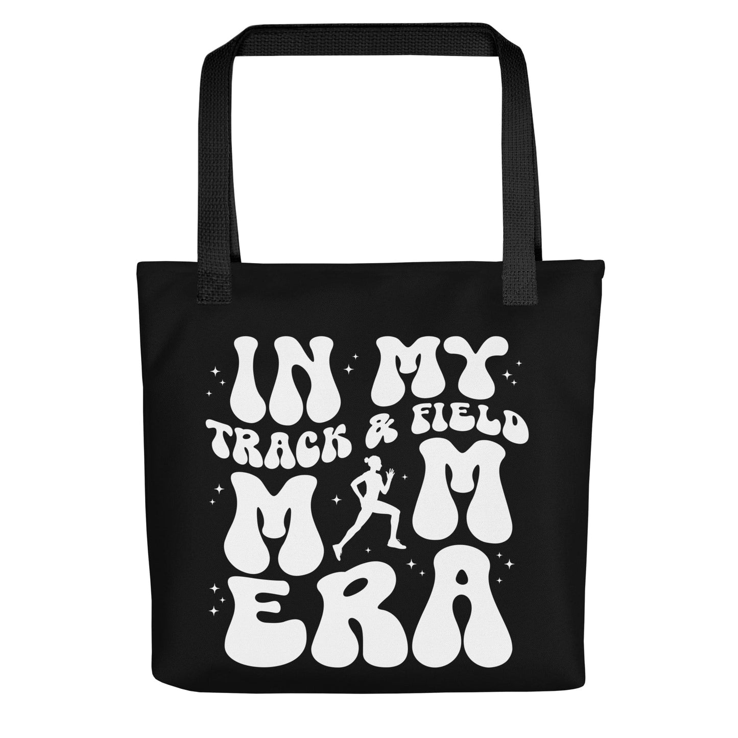 In My Track and Field Mom Era – Black Tote Bag Spirit Gear Collective tote bag
