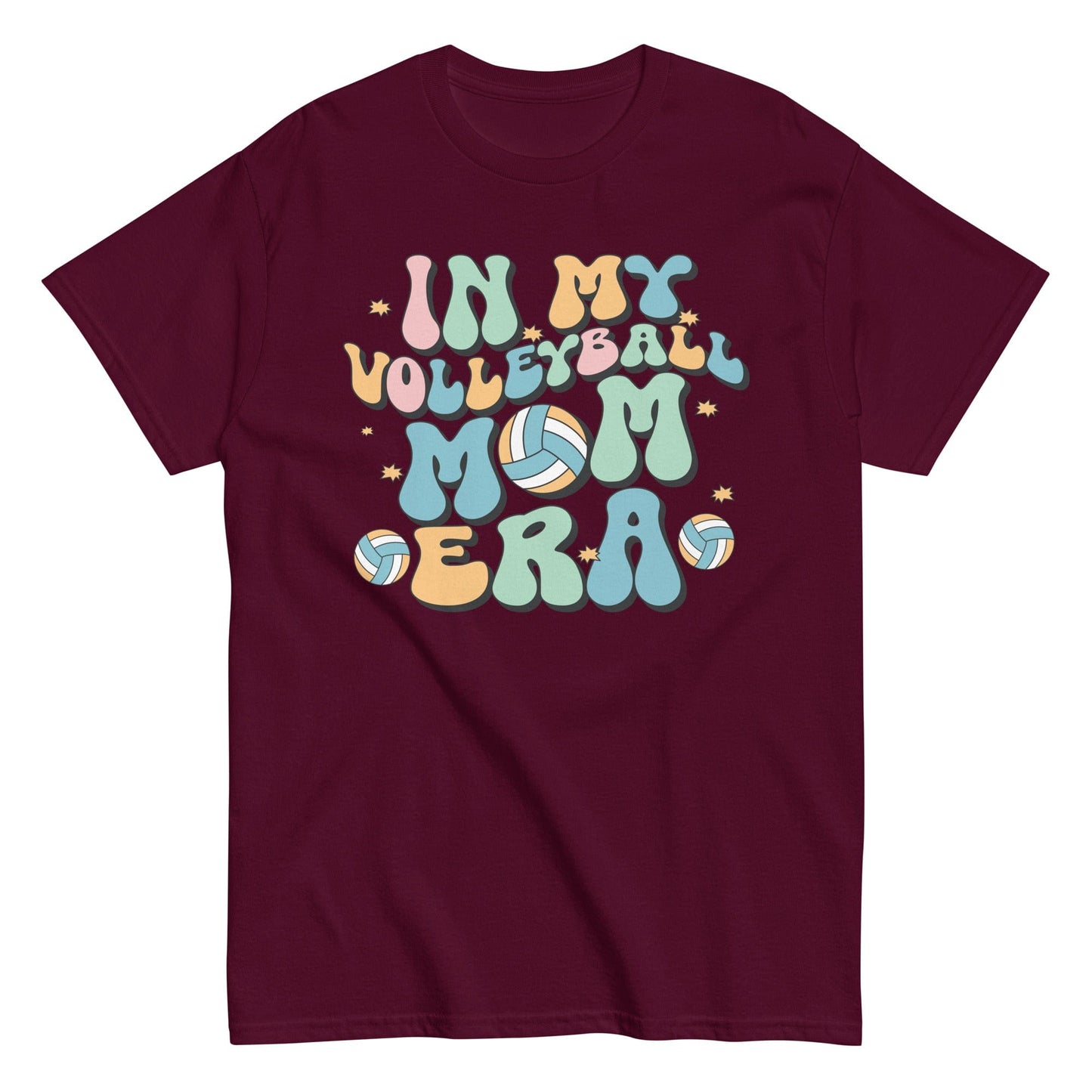 In My Volleyball Mom Era Shirt Maroon / S Spirit Gear Collective T-Shirt