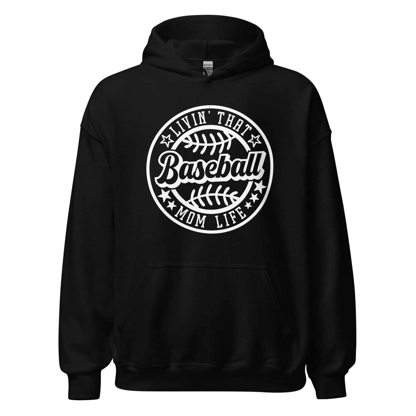 Livin That Baseball Mom Life Hoodie Black / S Spirit Gear Collective Hoodie