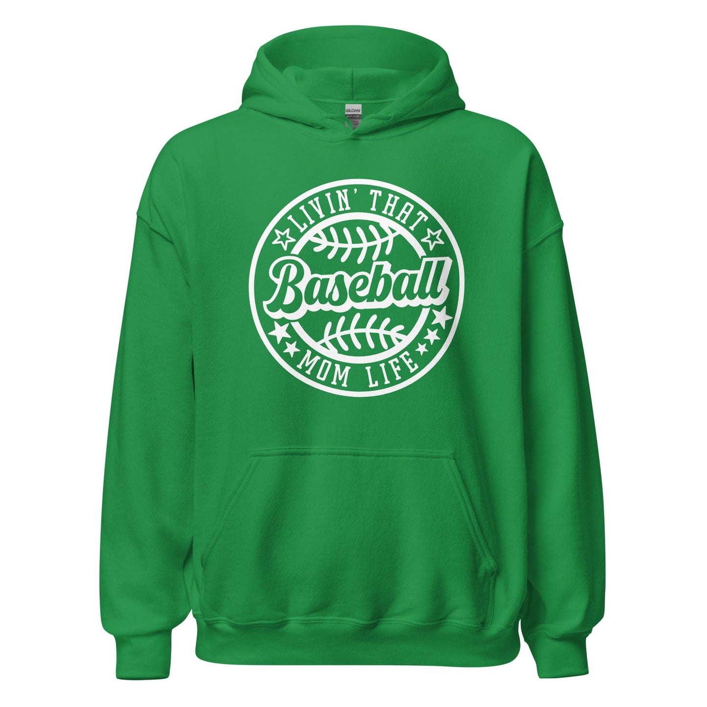 Livin That Baseball Mom Life Hoodie Irish Green / S Spirit Gear Collective Hoodie