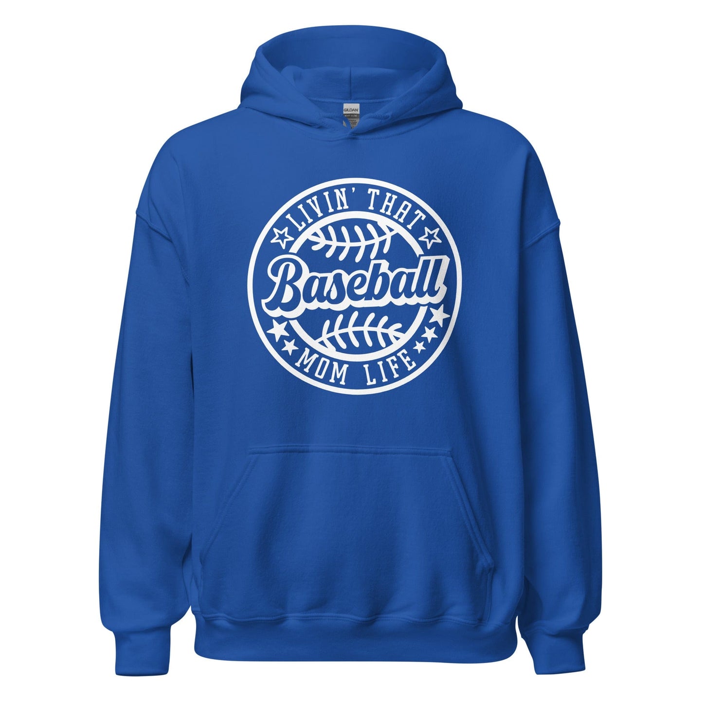 Livin That Baseball Mom Life Hoodie Royal / S Spirit Gear Collective Hoodie