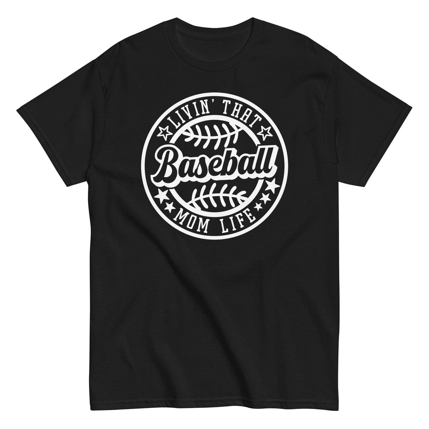 Livin That Baseball Mom Life Shirt Black / S Spirit Gear Collective T-Shirt