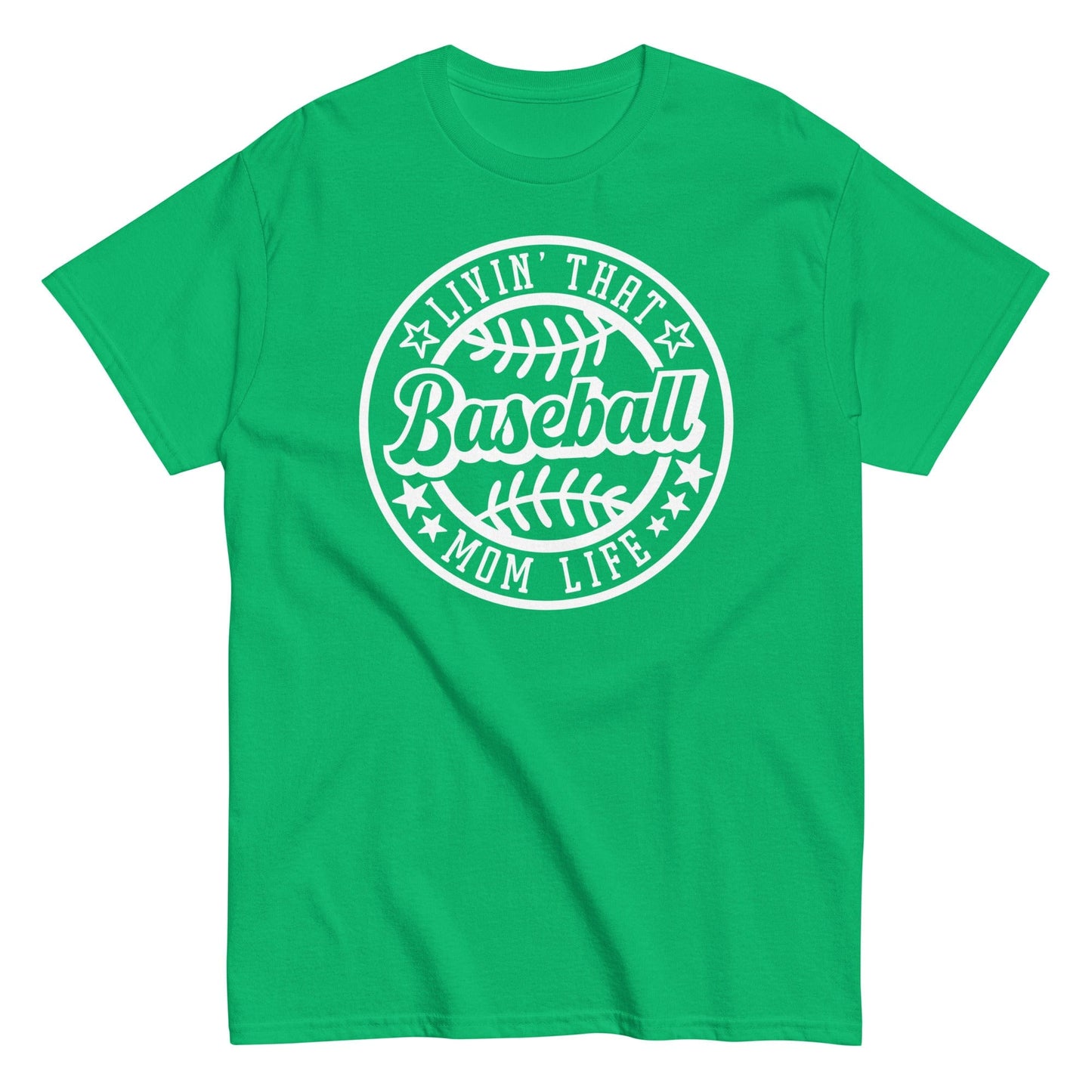 Livin That Baseball Mom Life Shirt Irish Green / S Spirit Gear Collective T-Shirt