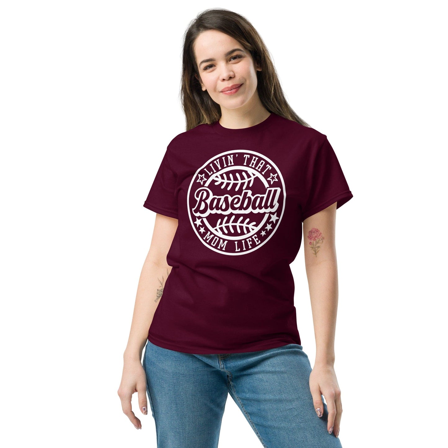 Livin That Baseball Mom Life Shirt Spirit Gear Collective T-Shirt