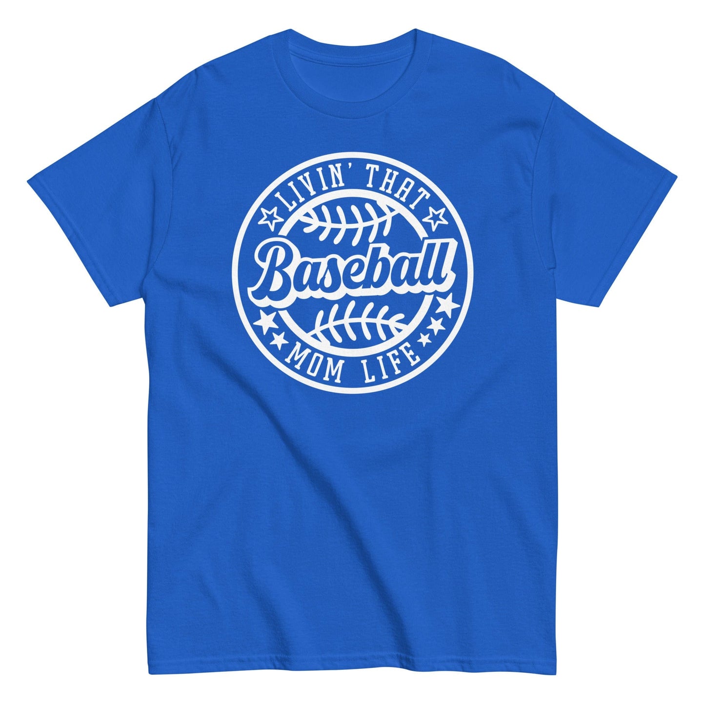 Livin That Baseball Mom Life Shirt Royal / S Spirit Gear Collective T-Shirt
