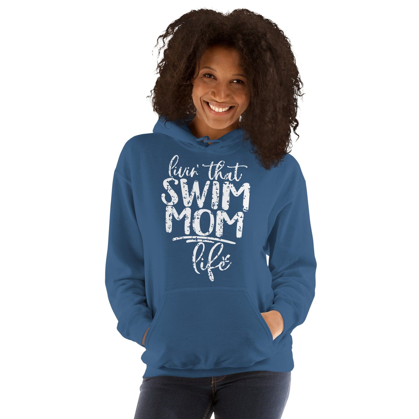Livin' That Swim Mom Life Hoodie Spirit Gear Collective Hoodie