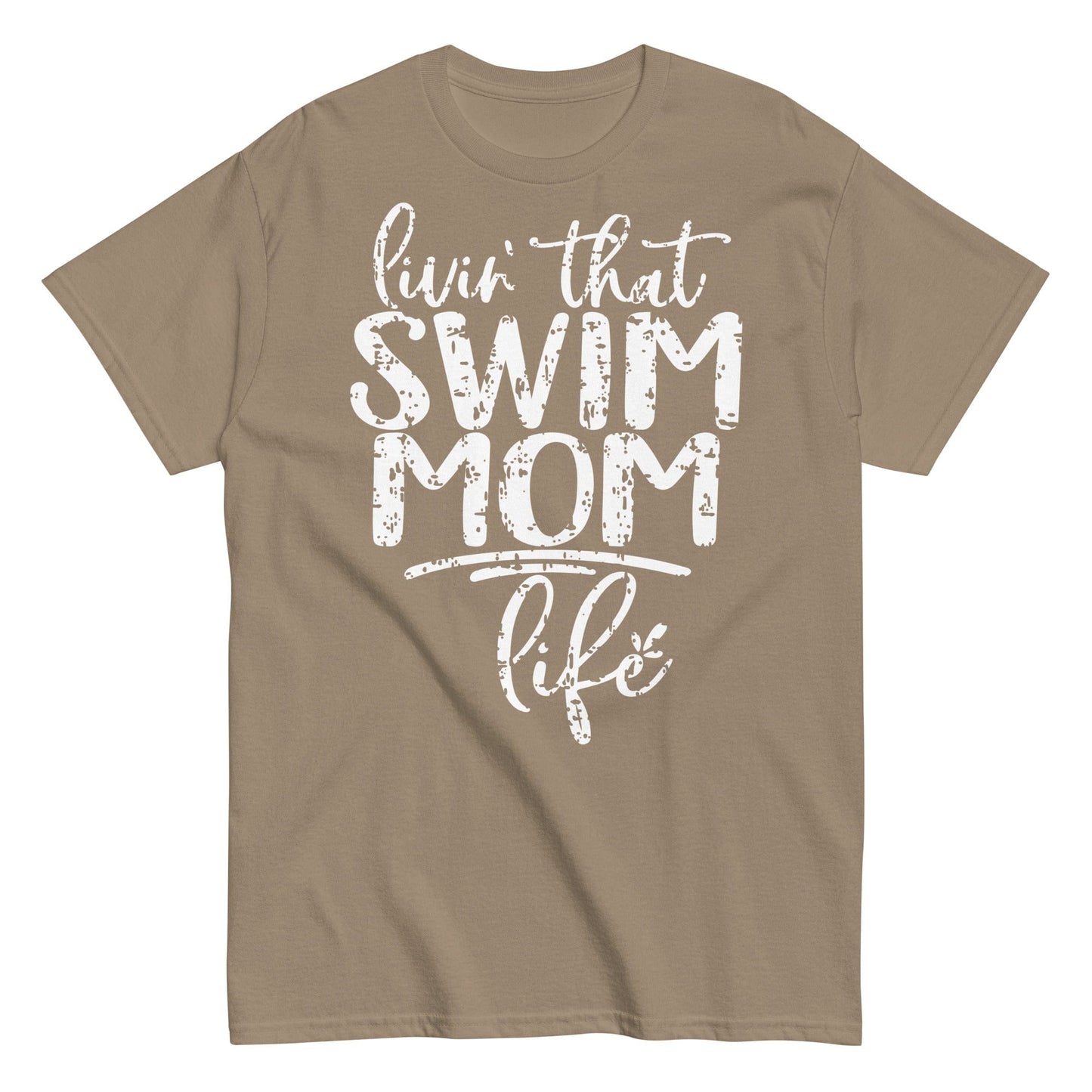 Livin' That Swim Mom Life T-Shirt Brown Savana / S Spirit Gear Collective T-Shirt