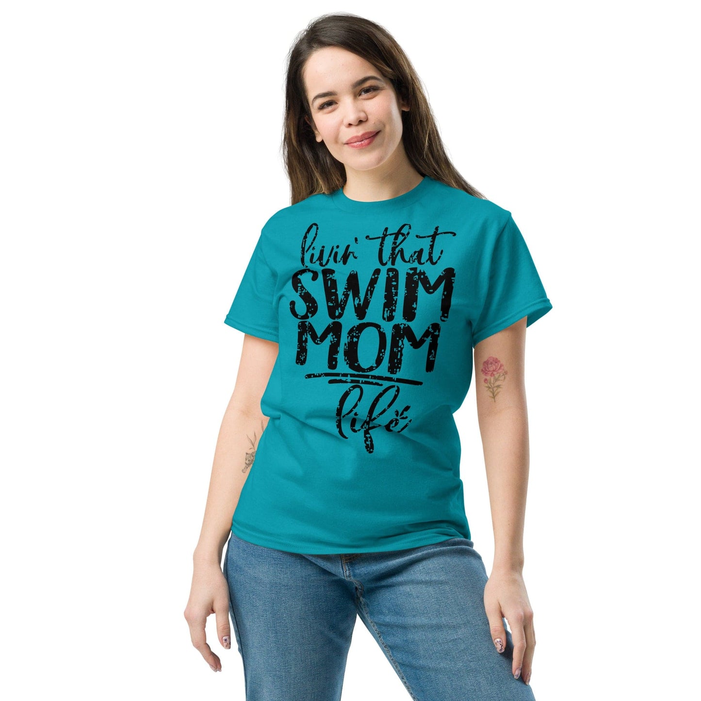 Livin' That Swim Mom Life T-Shirt Spirit Gear Collective T-Shirt