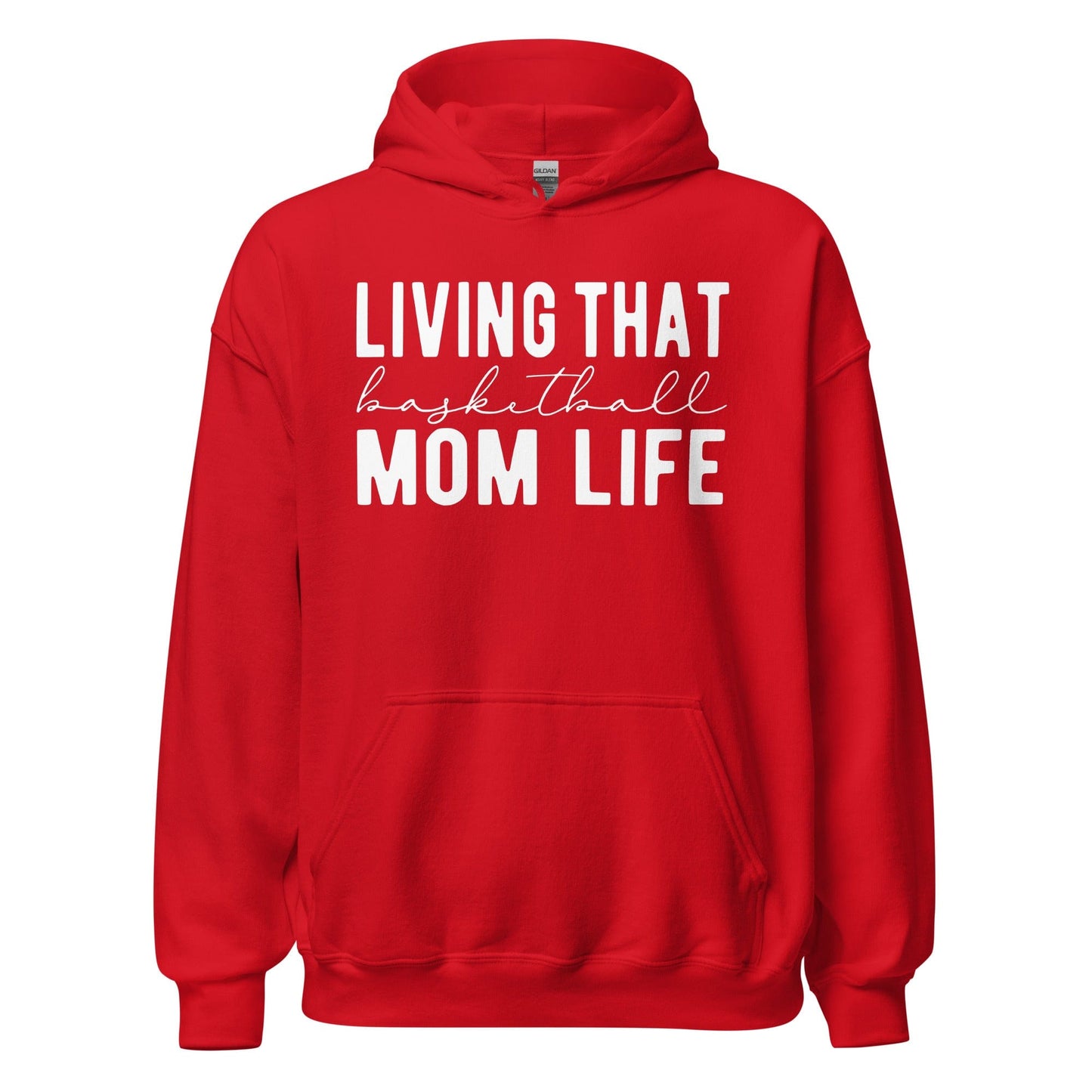 Living That Basetball Mom Life Hoodie Red / S Spirit Gear Collective Hoodie