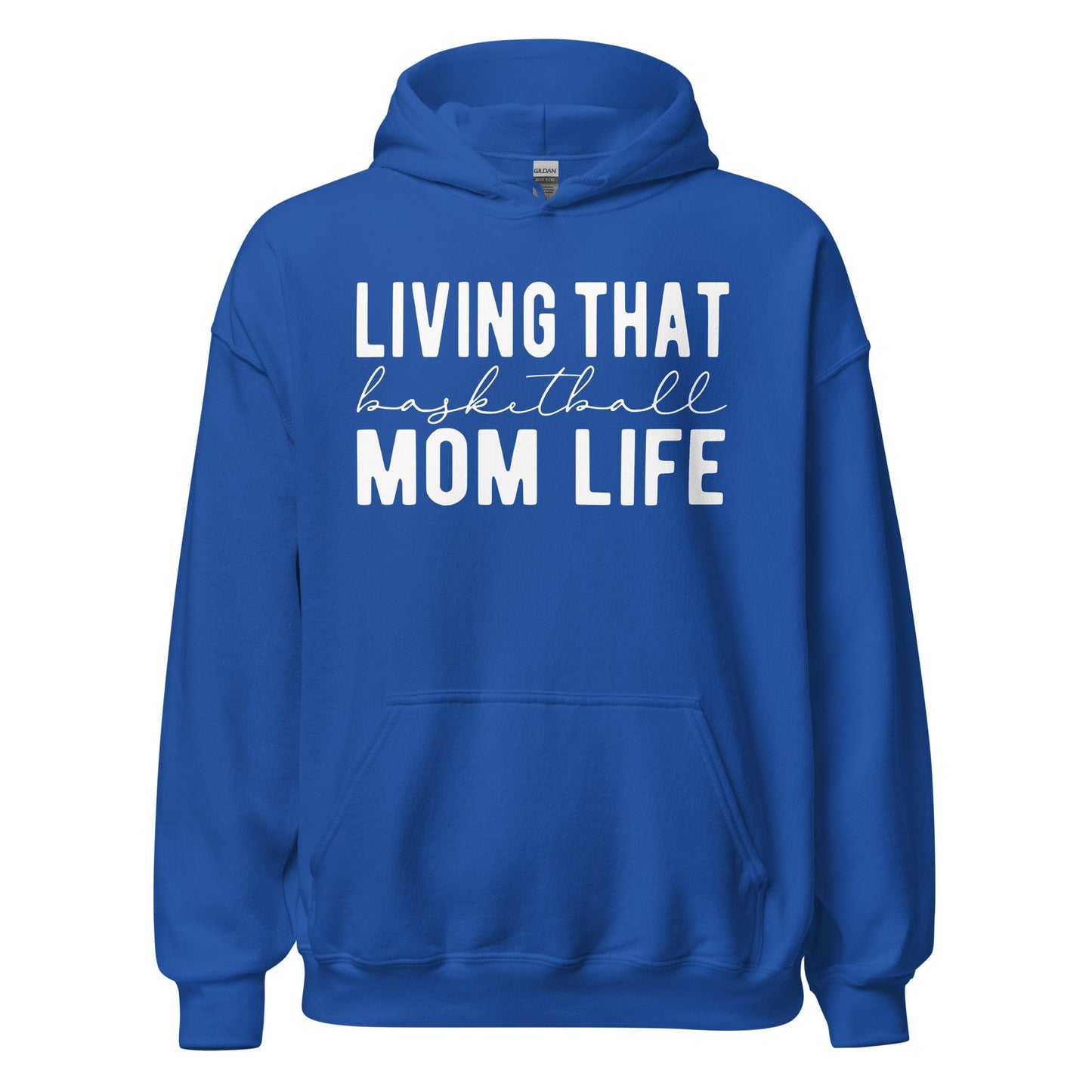 Living That Basetball Mom Life Hoodie Royal / S Spirit Gear Collective Hoodie