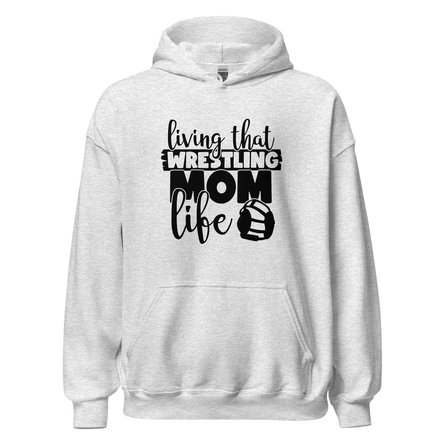 Living That Wrestling Mom Life Hoodie Ash / S Spirit Gear Collective Hoodie