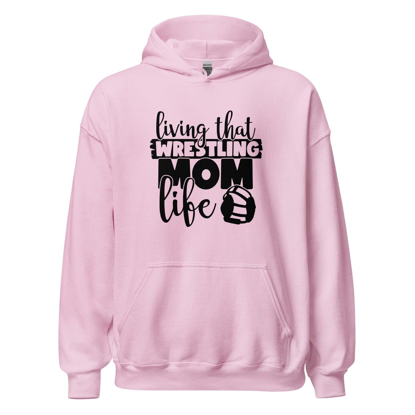 Living That Wrestling Mom Life Hoodie Light Pink / S Spirit Gear Collective Hoodie