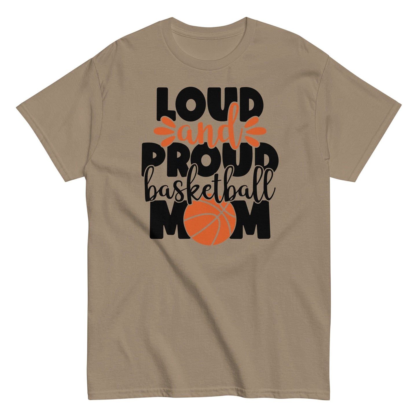 Loud and Proud Basketball Mom Shirt Brown Savana / S Spirit Gear Collective T-Shirt
