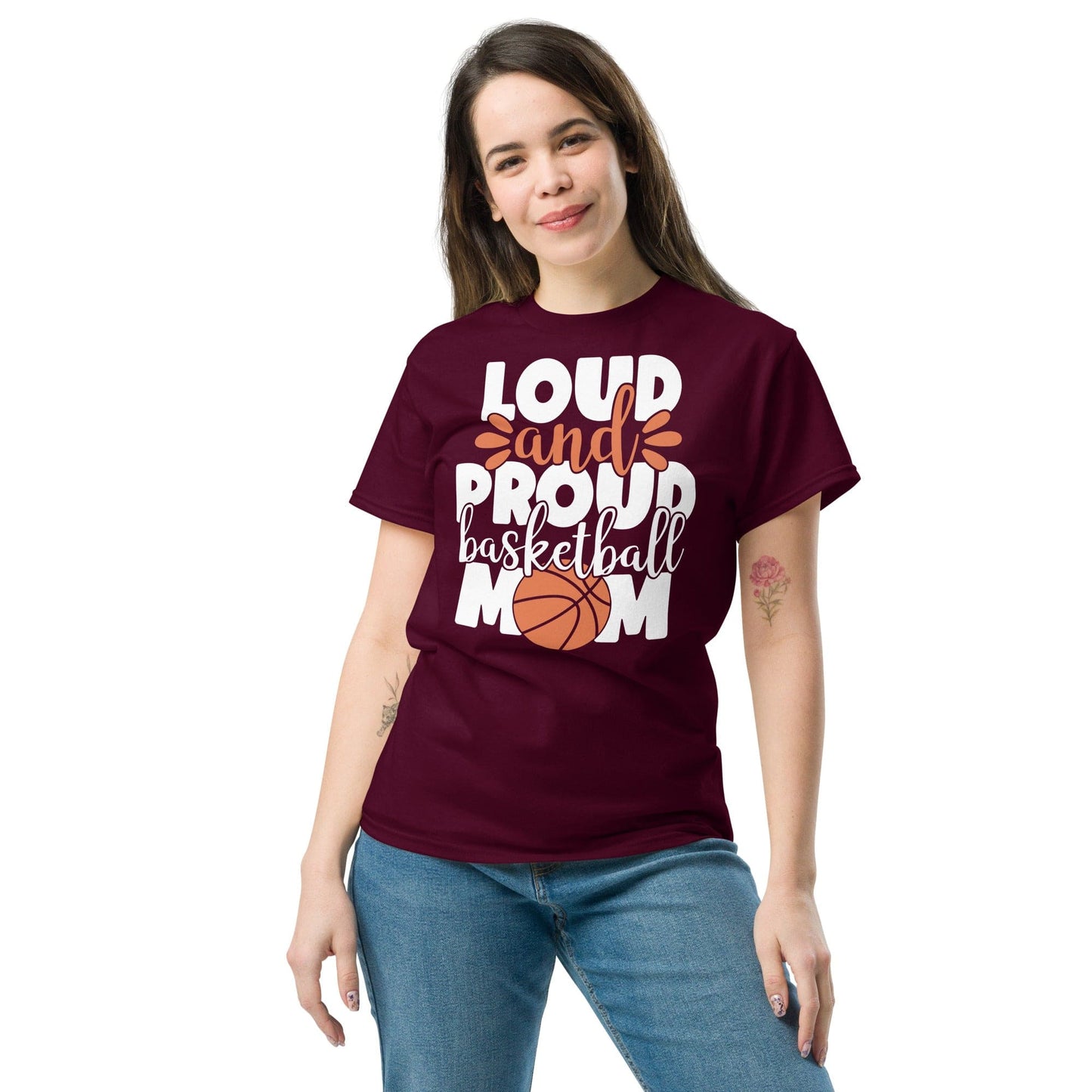 Loud and Proud Basketball Mom Shirt Spirit Gear Collective T-Shirt