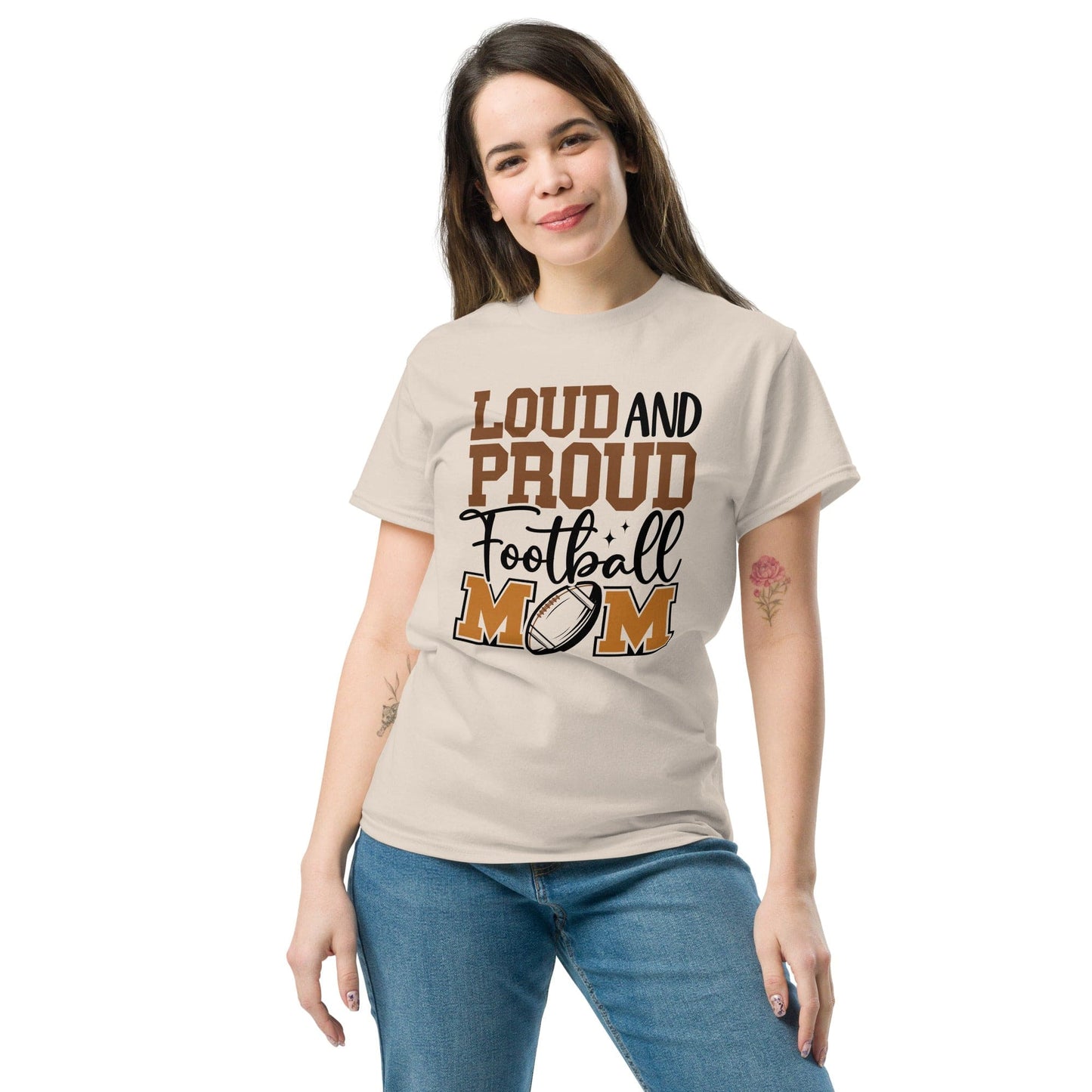 Loud and Proud Football Mom Shirt Spirit Gear Collective T-Shirt
