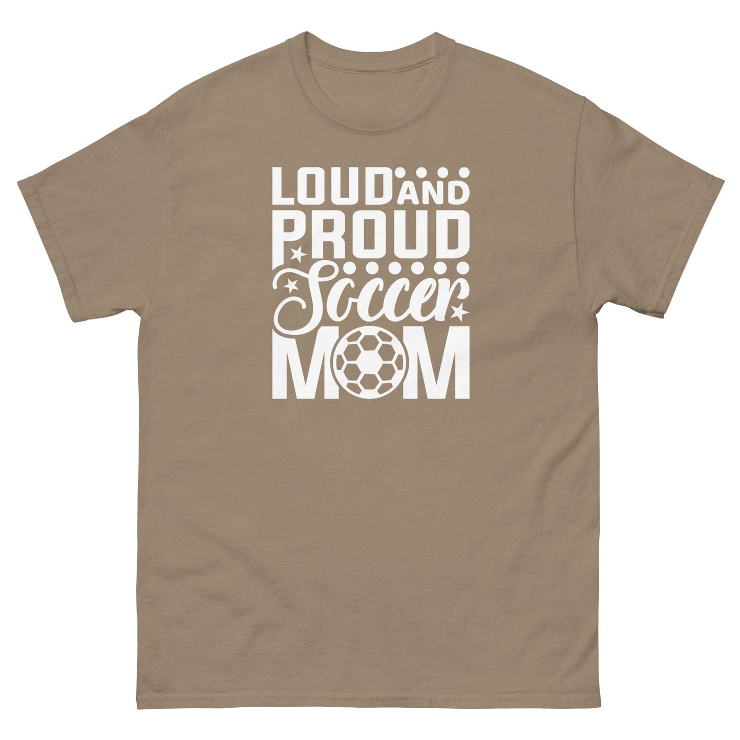 Loud and Proud Soccer Mom Shirt Brown Savana / S Spirit Gear Collective T-Shirt