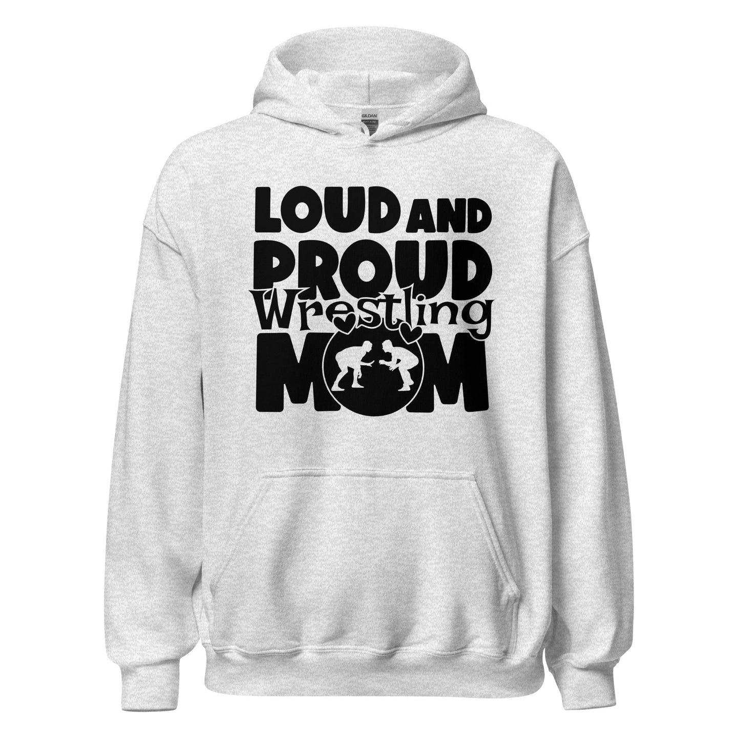 Loud and Proud Wrestling Mom Hoodie Ash / S Spirit Gear Collective Hoodie