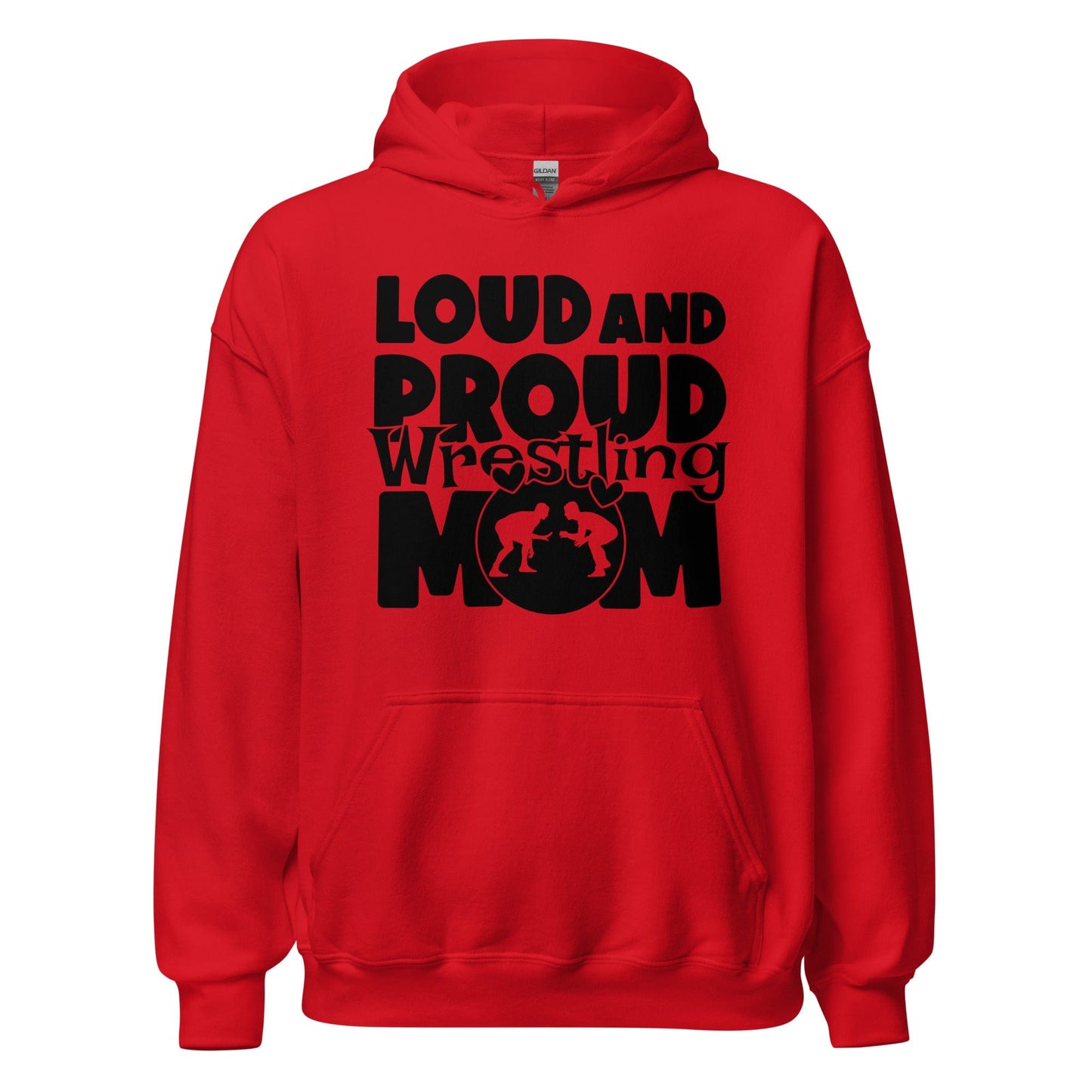 Loud and Proud Wrestling Mom Hoodie Red / S Spirit Gear Collective Hoodie
