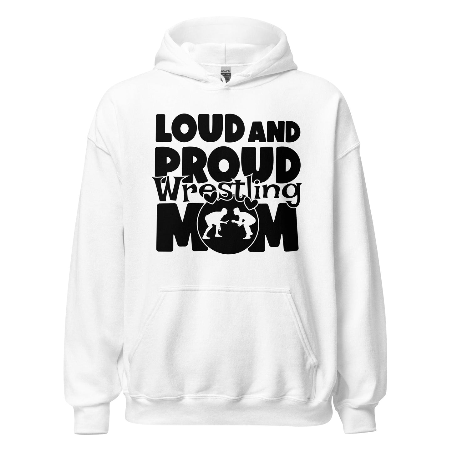 Loud and Proud Wrestling Mom Hoodie White / S Spirit Gear Collective Hoodie