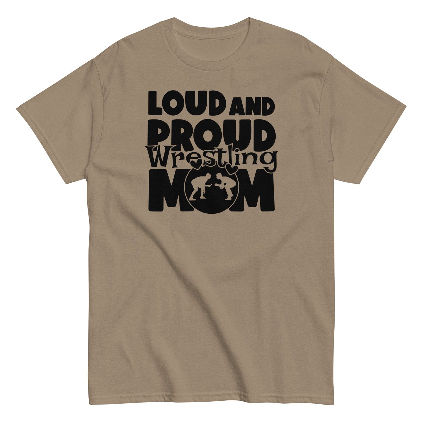 Loud and Proud Wrestling Mom Shirt Brown Savana / S Spirit Gear Collective T-Shirt