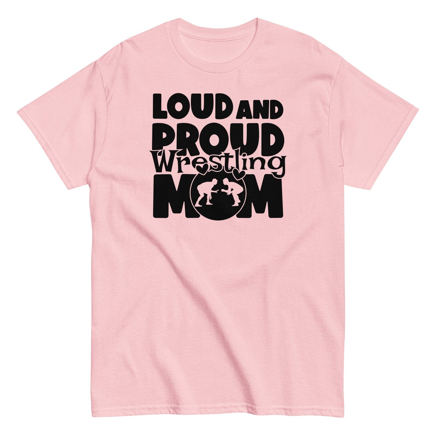 Loud and Proud Wrestling Mom Shirt Light Pink / S Spirit Gear Collective T-Shirt
