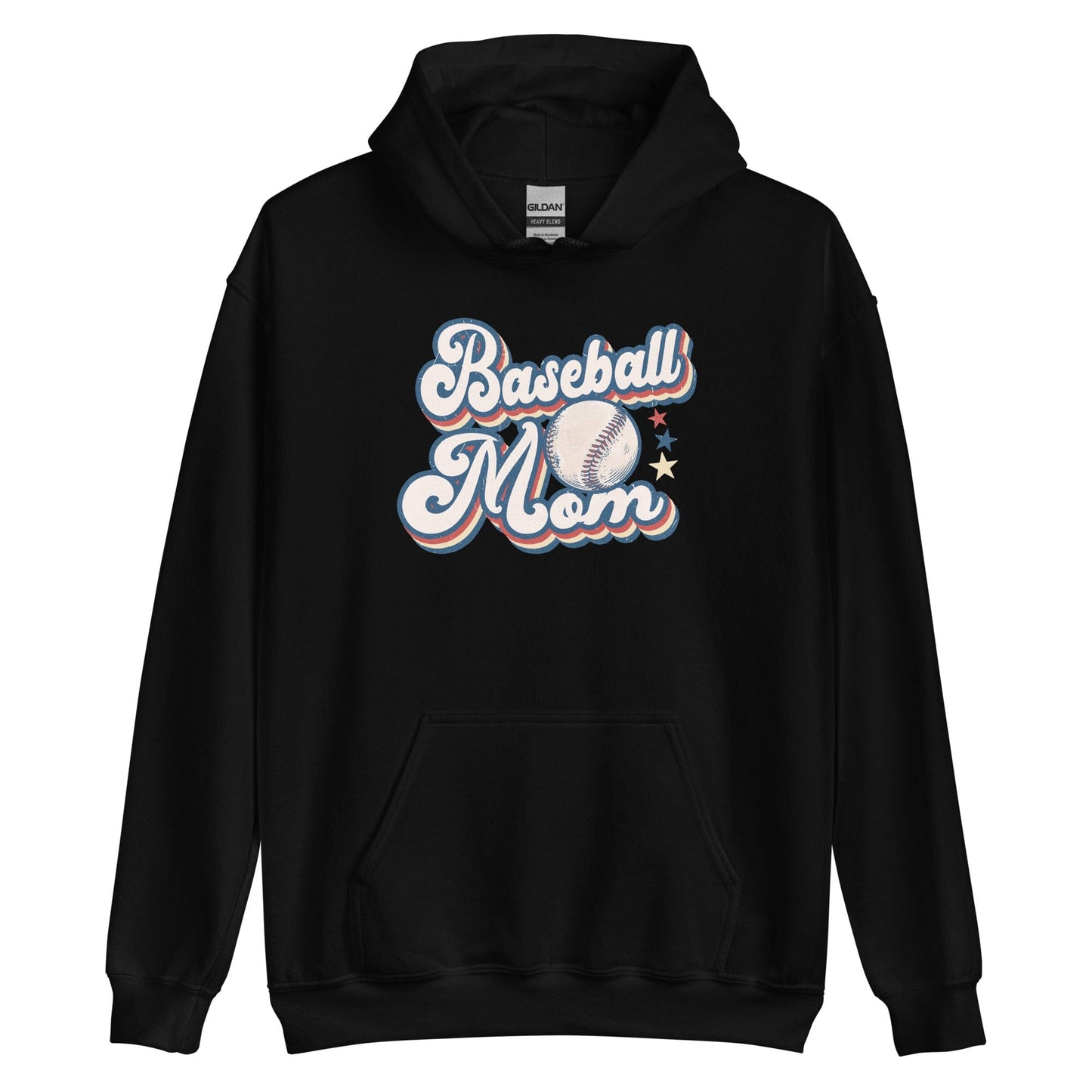 Retro Baseball Mom Hoodie – Sporty & Fun for Game Days Black / S Spirit Gear Collective Hoodie