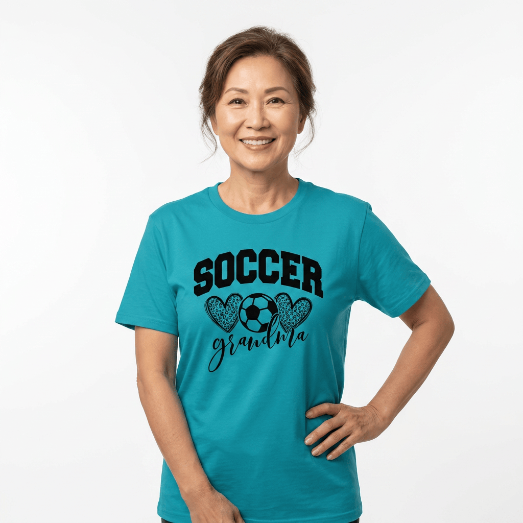 Soccer Grandma Hearts Shirt – Soccer Grandma Graphic Tee Spirit Gear Collective T-Shirt