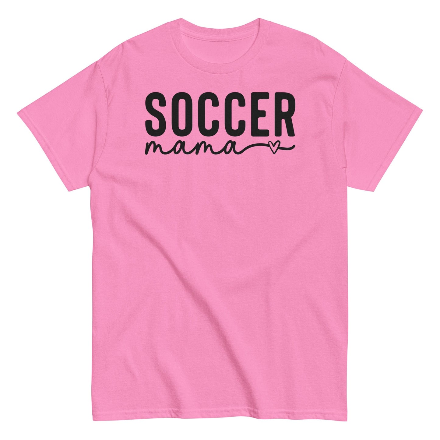 Soccer Mama Shirt with Heart - Black Text Azalea / S Spirit Gear Collective T-Shirt