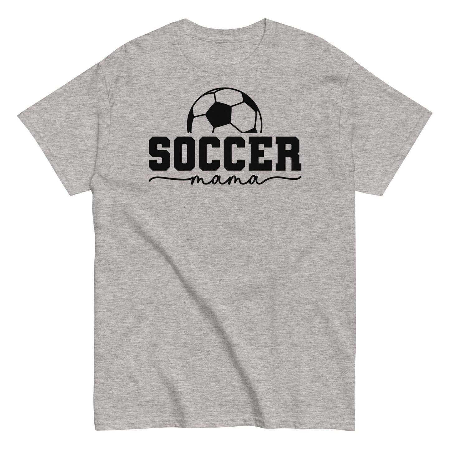 Soccer Mama T-Shirt - Bold Black Text and Soccer Ball Sport Grey / S Spirit Gear Collective T-Shirt