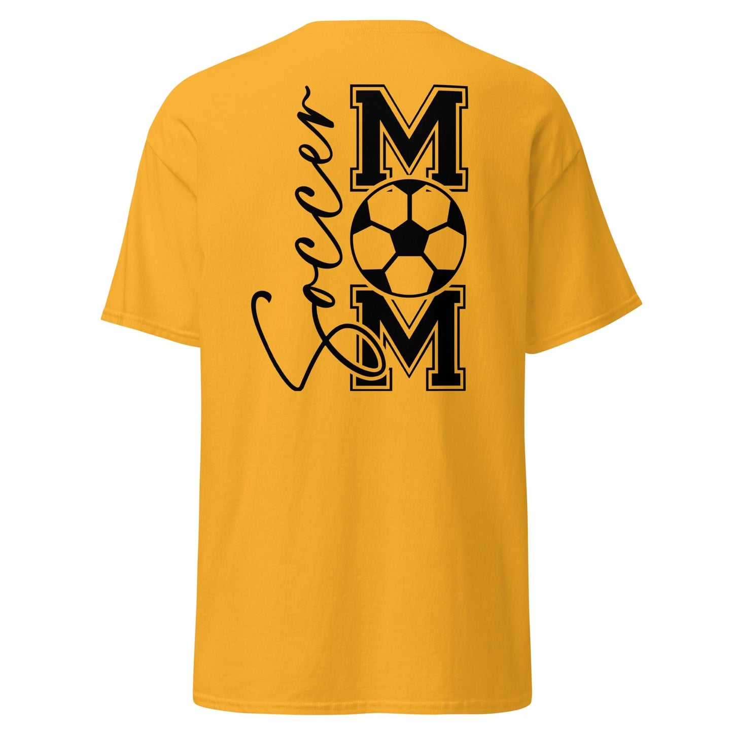 Soccer Mom Shirt (back) Gold / S Spirit Gear Collective T-Shirt