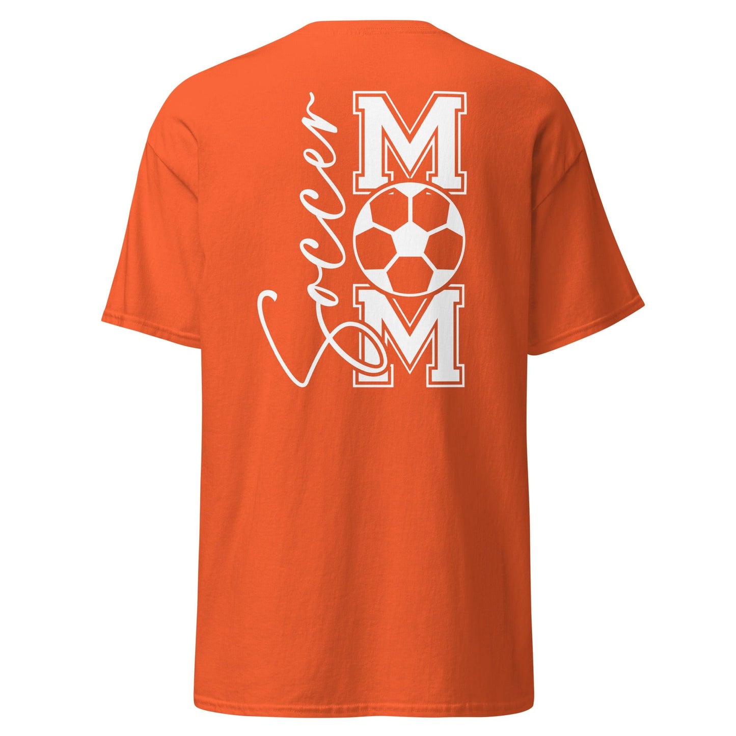 Soccer Mom Shirt (back) Orange / S Spirit Gear Collective T-Shirt