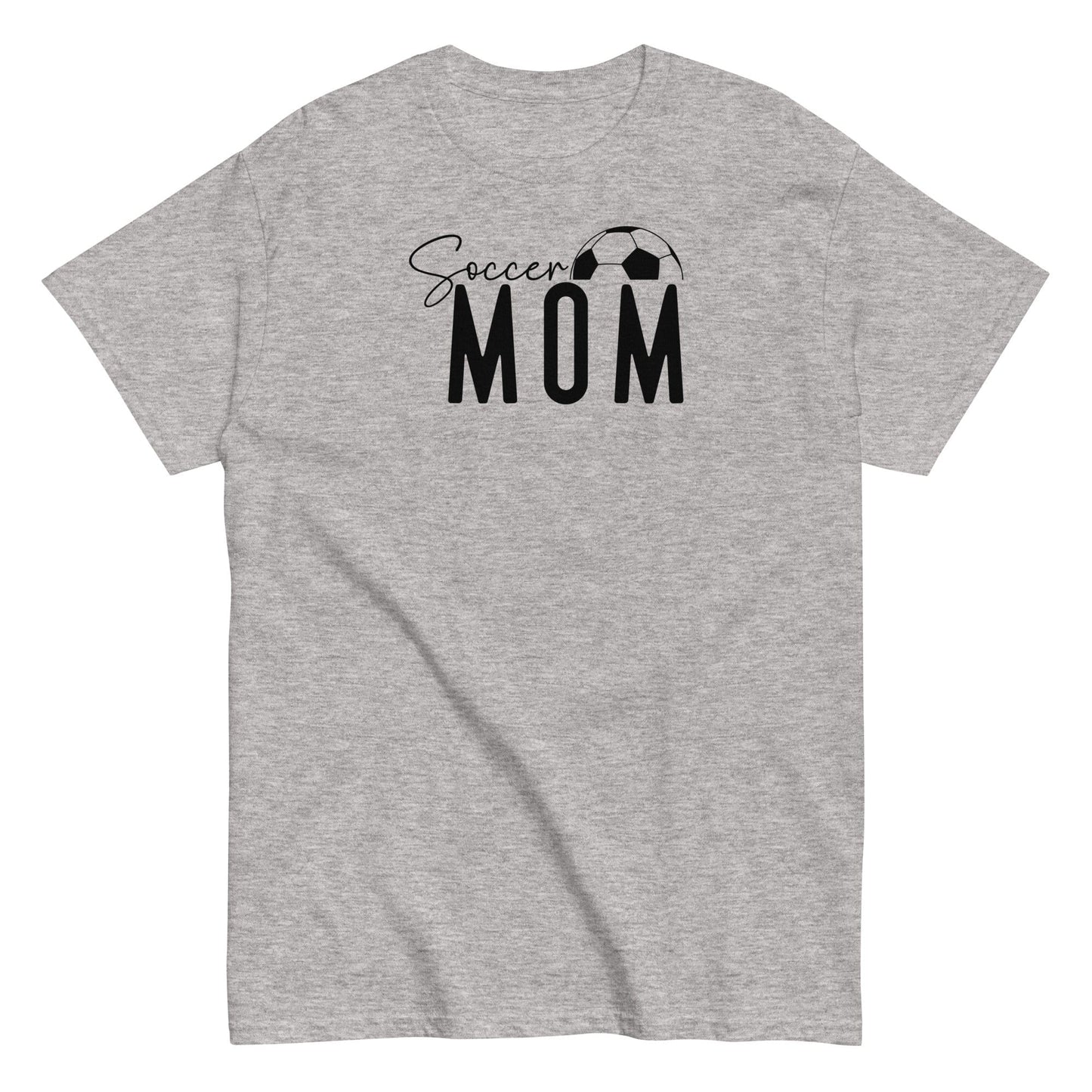 Soccer Mom Shirt - Bold Black Text and Soccer Ball Sport Grey / S Spirit Gear Collective T-Shirt