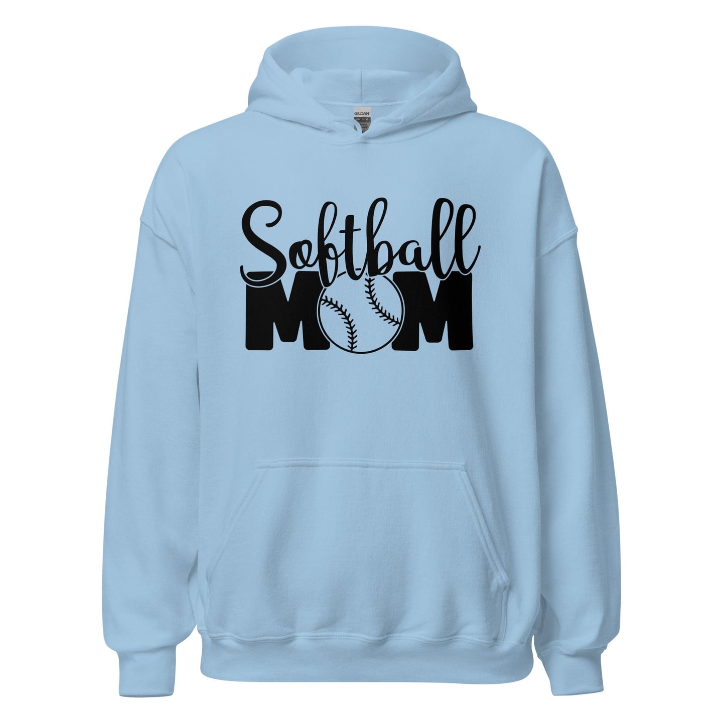 Softball Mom Hoodie Light Blue / S Spirit Gear Collective Hoodie