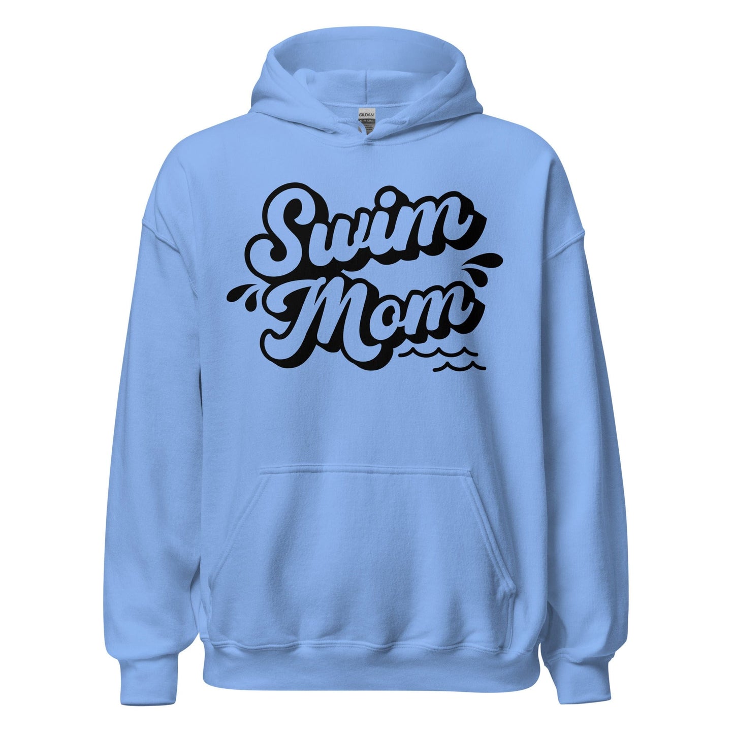 Swim Mom Hoodie – Cozy Comfort for the Ultimate Poolside Supporter Carolina Blue / S Spirit Gear Collective Hoodie