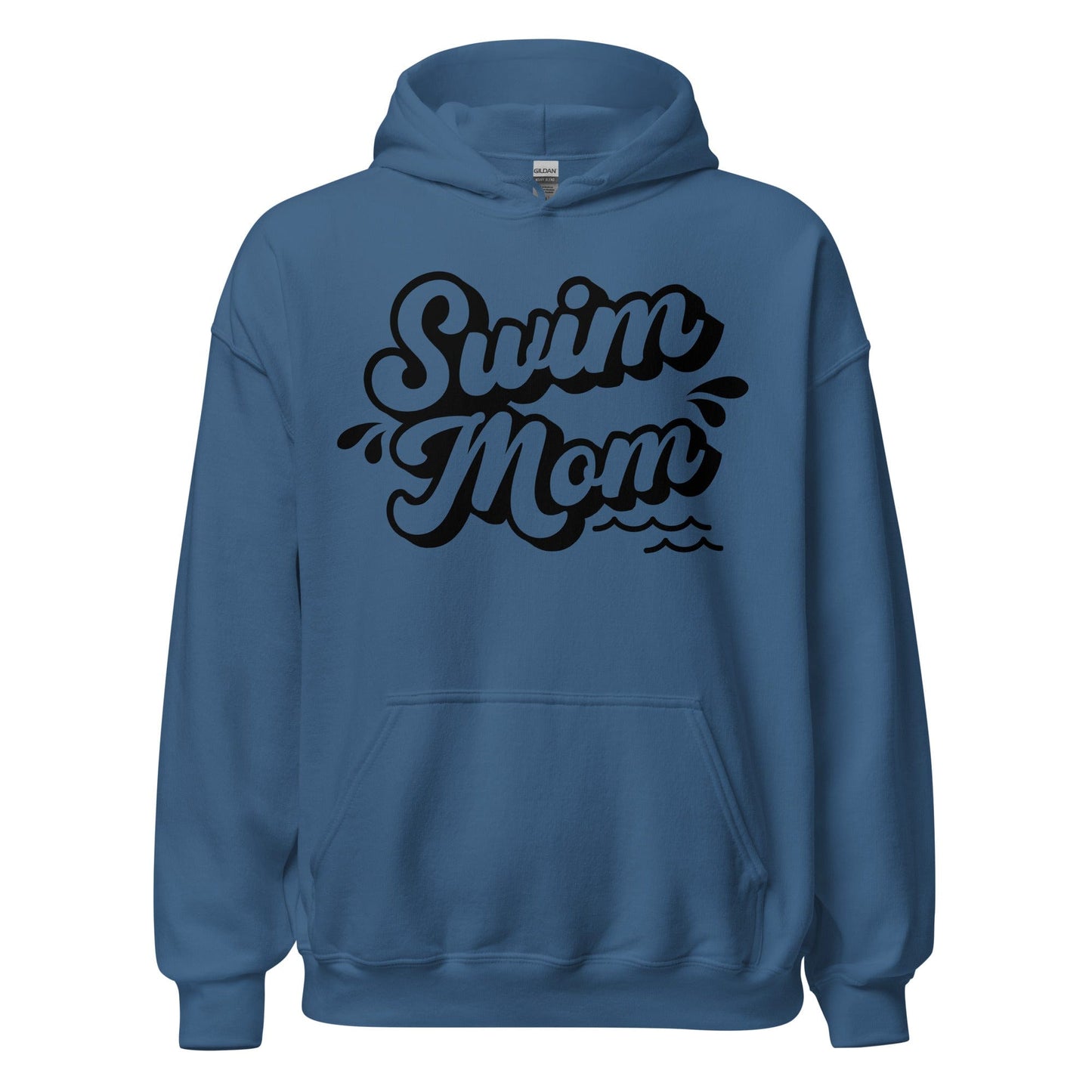 Swim Mom Hoodie – Cozy Comfort for the Ultimate Poolside Supporter Indigo Blue / S Spirit Gear Collective Hoodie