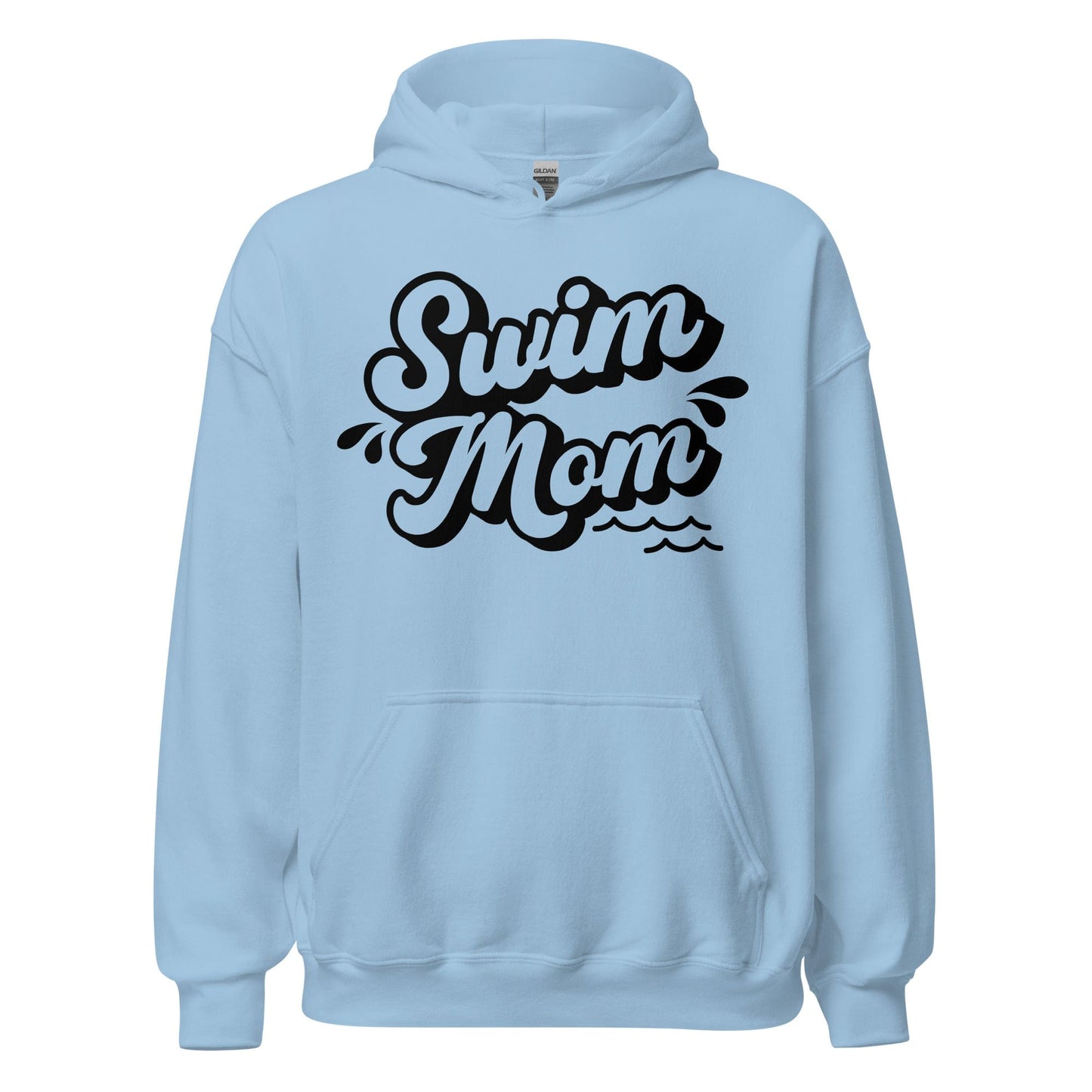Swim Mom Hoodie – Cozy Comfort for the Ultimate Poolside Supporter Light Blue / S Spirit Gear Collective Hoodie