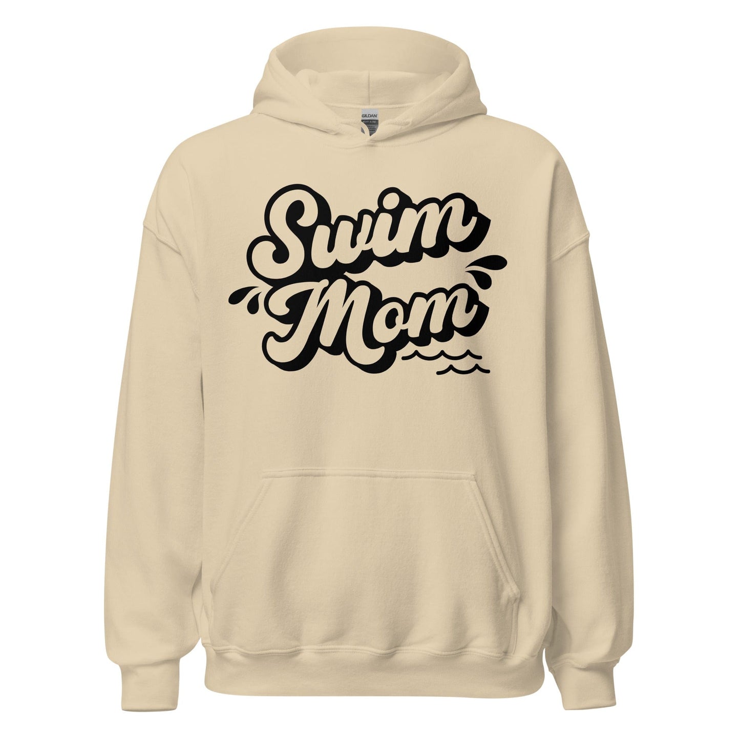 Swim Mom Hoodie – Cozy Comfort for the Ultimate Poolside Supporter Sand / S Spirit Gear Collective Hoodie
