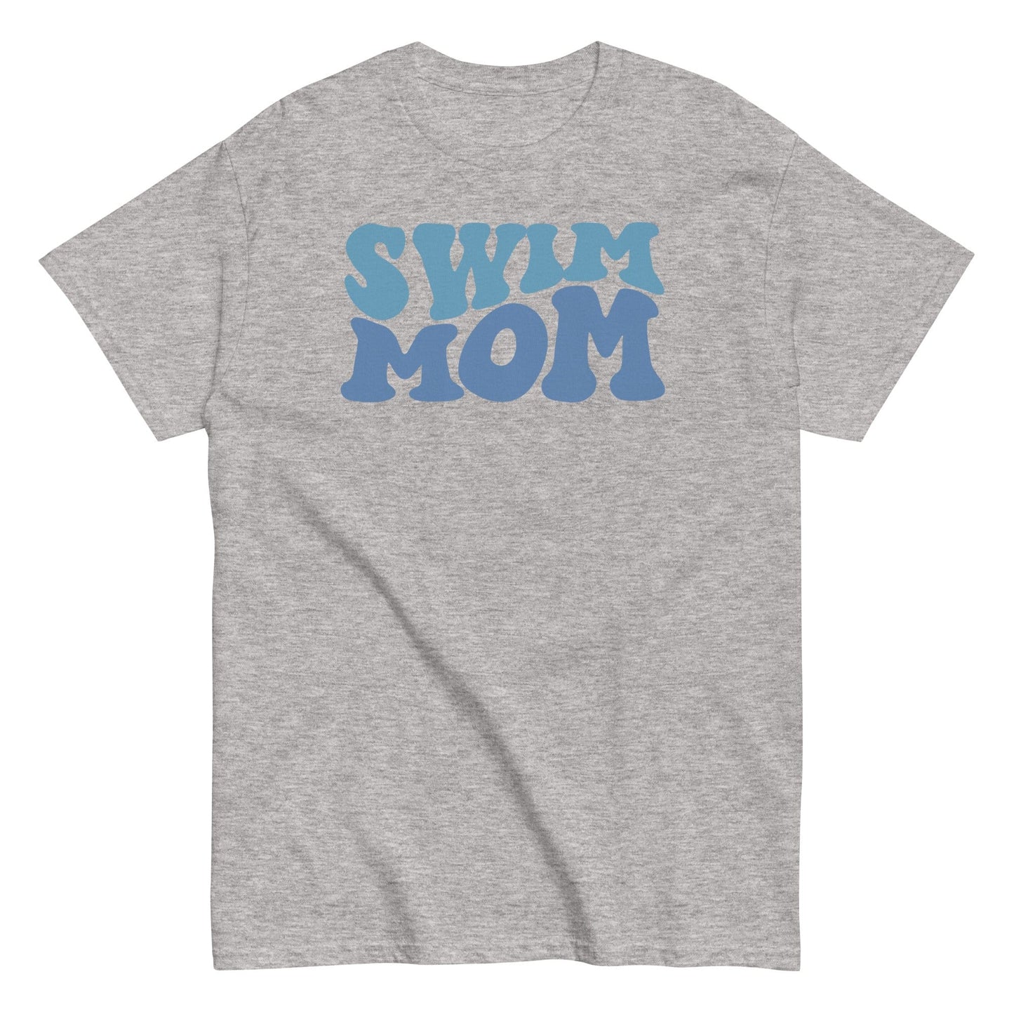 "Swim Mom" Retro Bubble T-Shirt Sport Grey / S Spirit Gear Collective T-Shirt