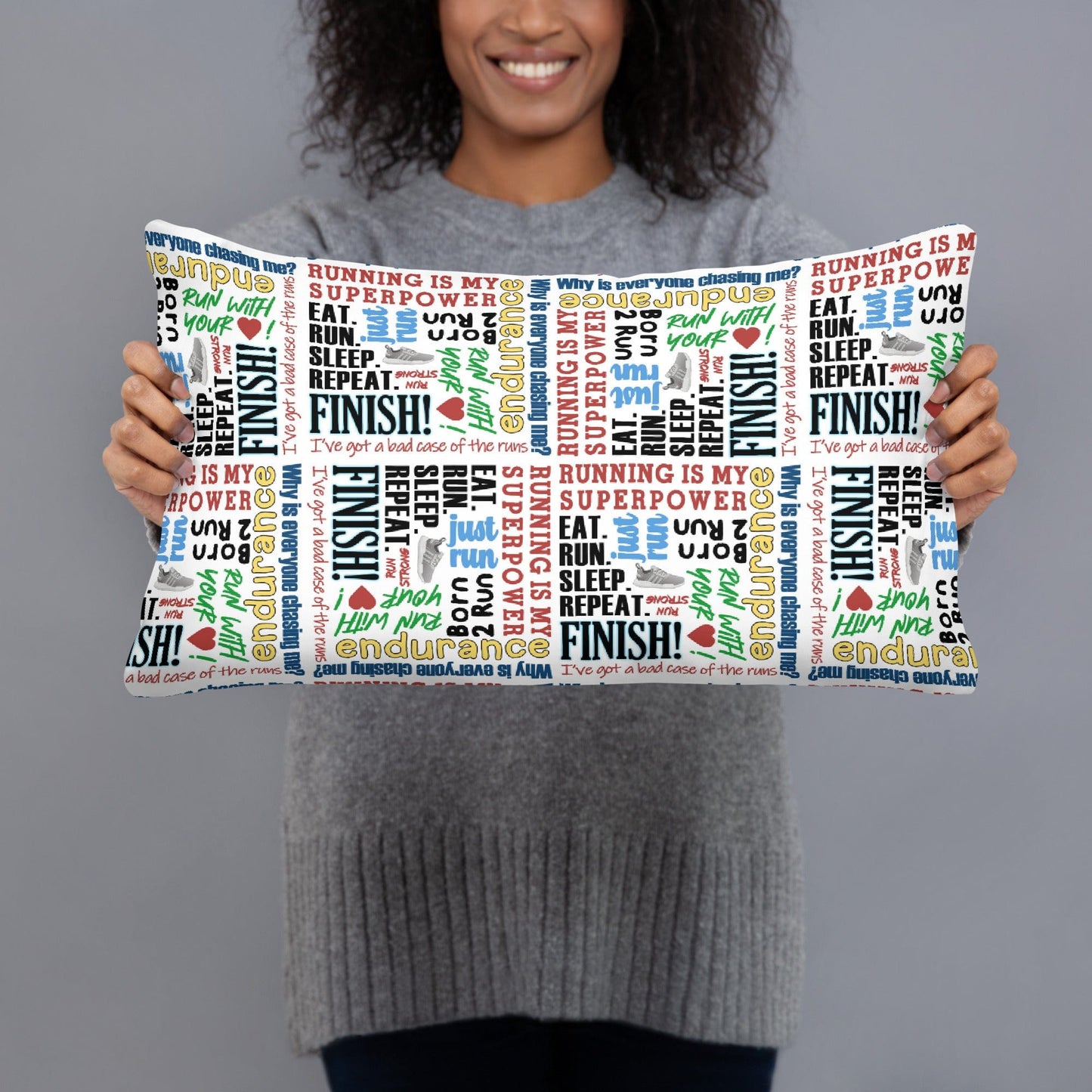 Track and Field Pillow 20″×12″ Spirit Gear Collective Pillow