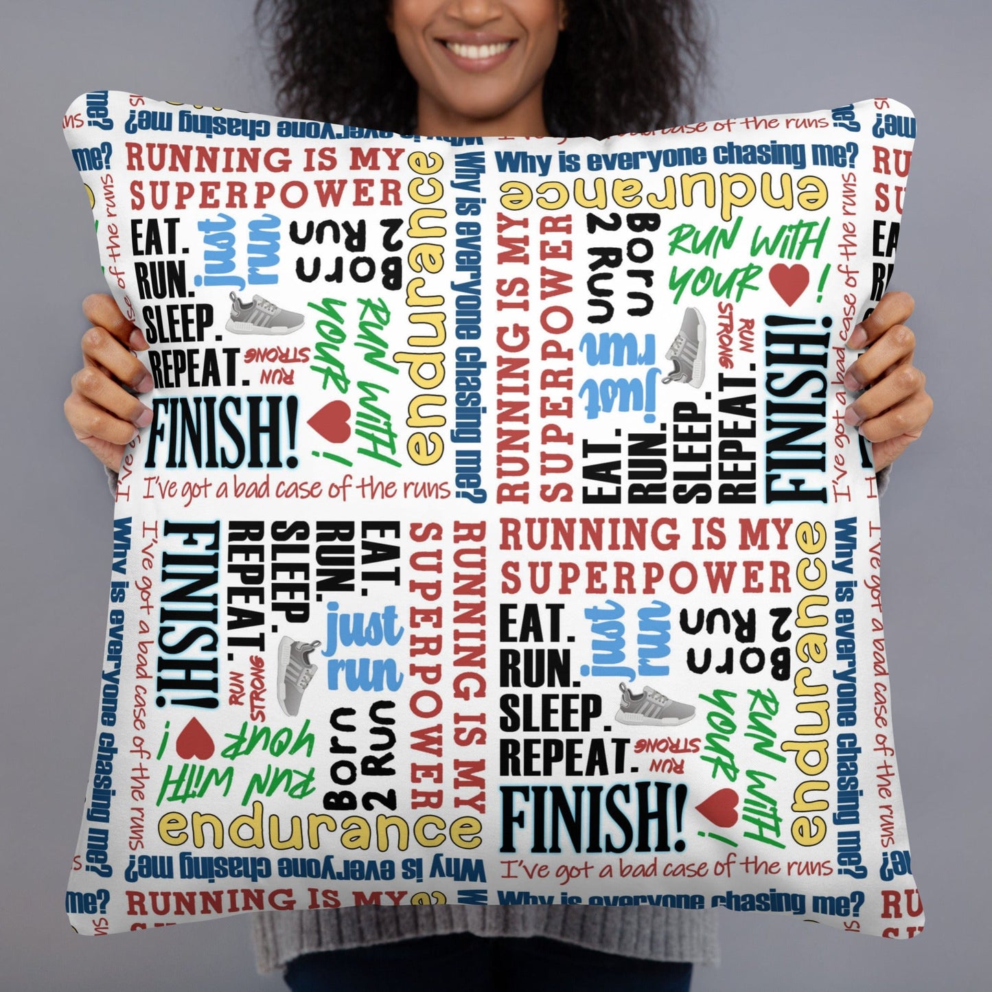 Track and Field Pillow 22″×22″ Spirit Gear Collective Pillow