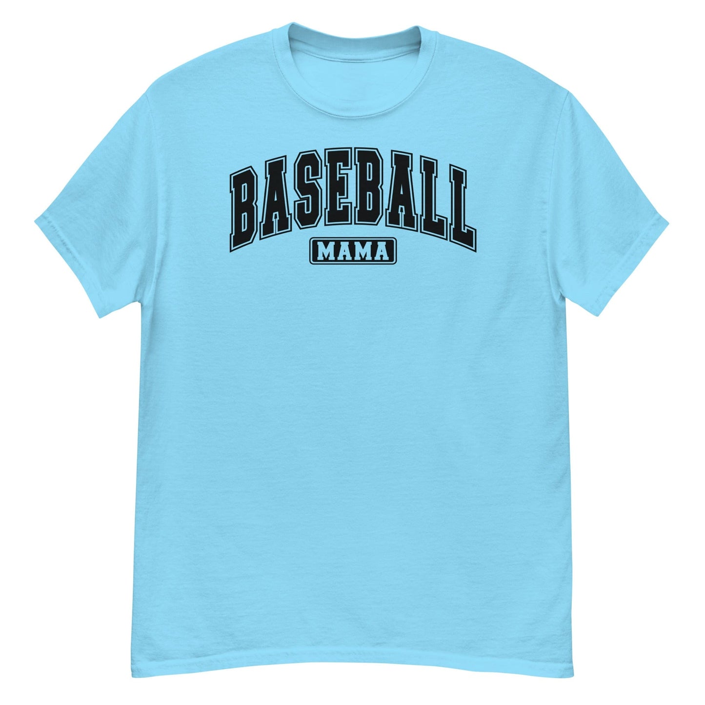 Varsity Style Baseball Mama Shirt - Black Text Sky / S Spirit Gear Collective T-Shirt
