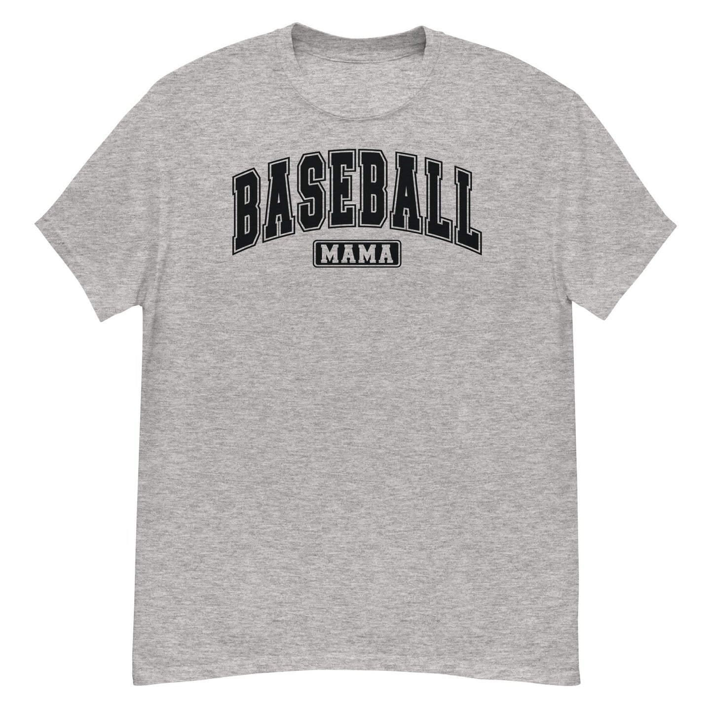 Varsity Style Baseball Mama Shirt - Black Text Sport Grey / S Spirit Gear Collective T-Shirt
