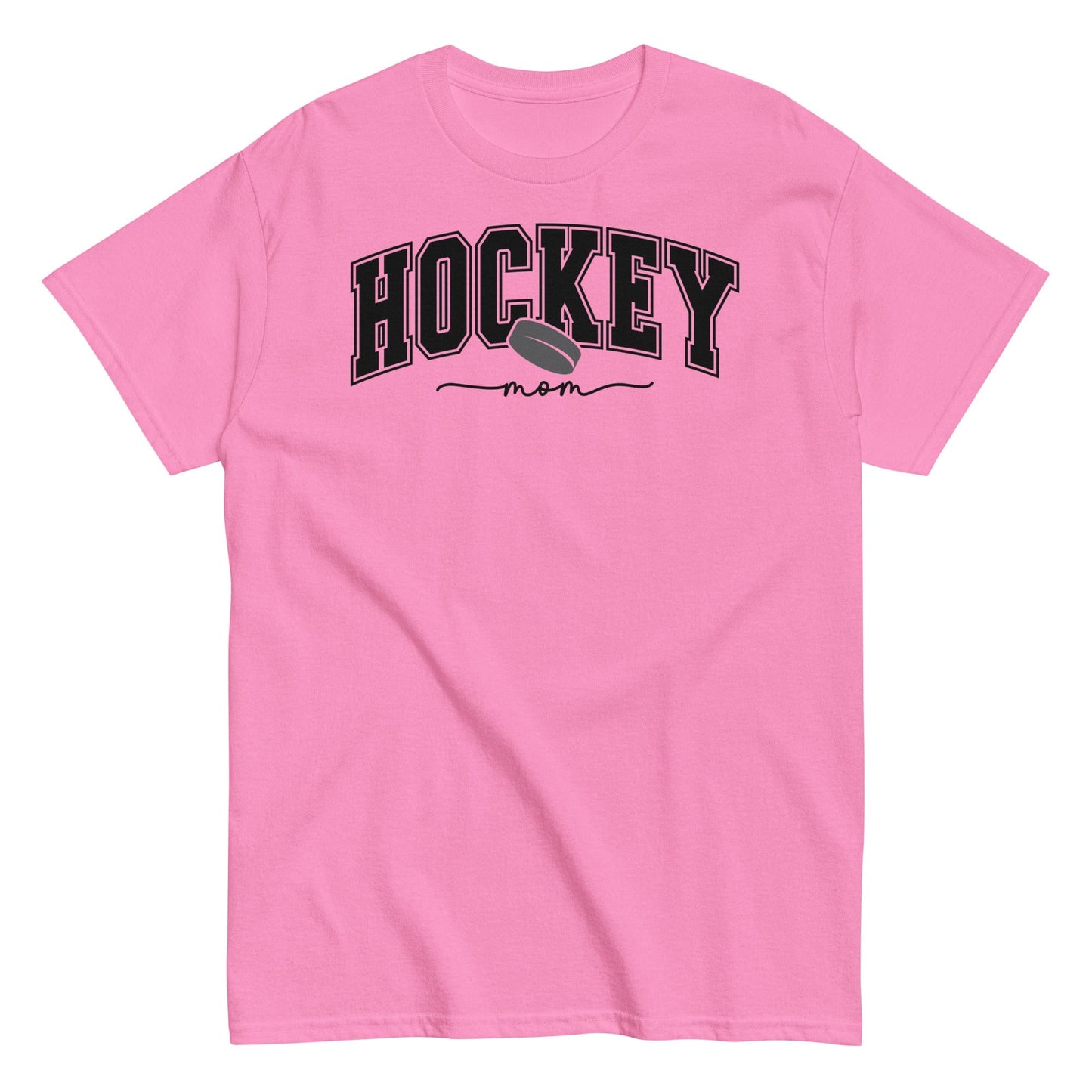Varsity Style Hockey Mom Shirt - Black Text Azalea / S Spirit Gear Collective T-Shirt