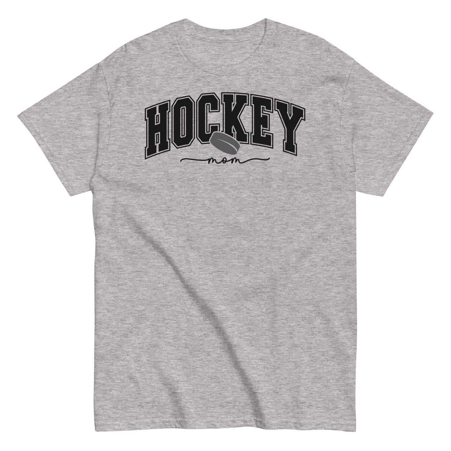 Varsity Style Hockey Mom Shirt - Black Text Sport Grey / S Spirit Gear Collective T-Shirt