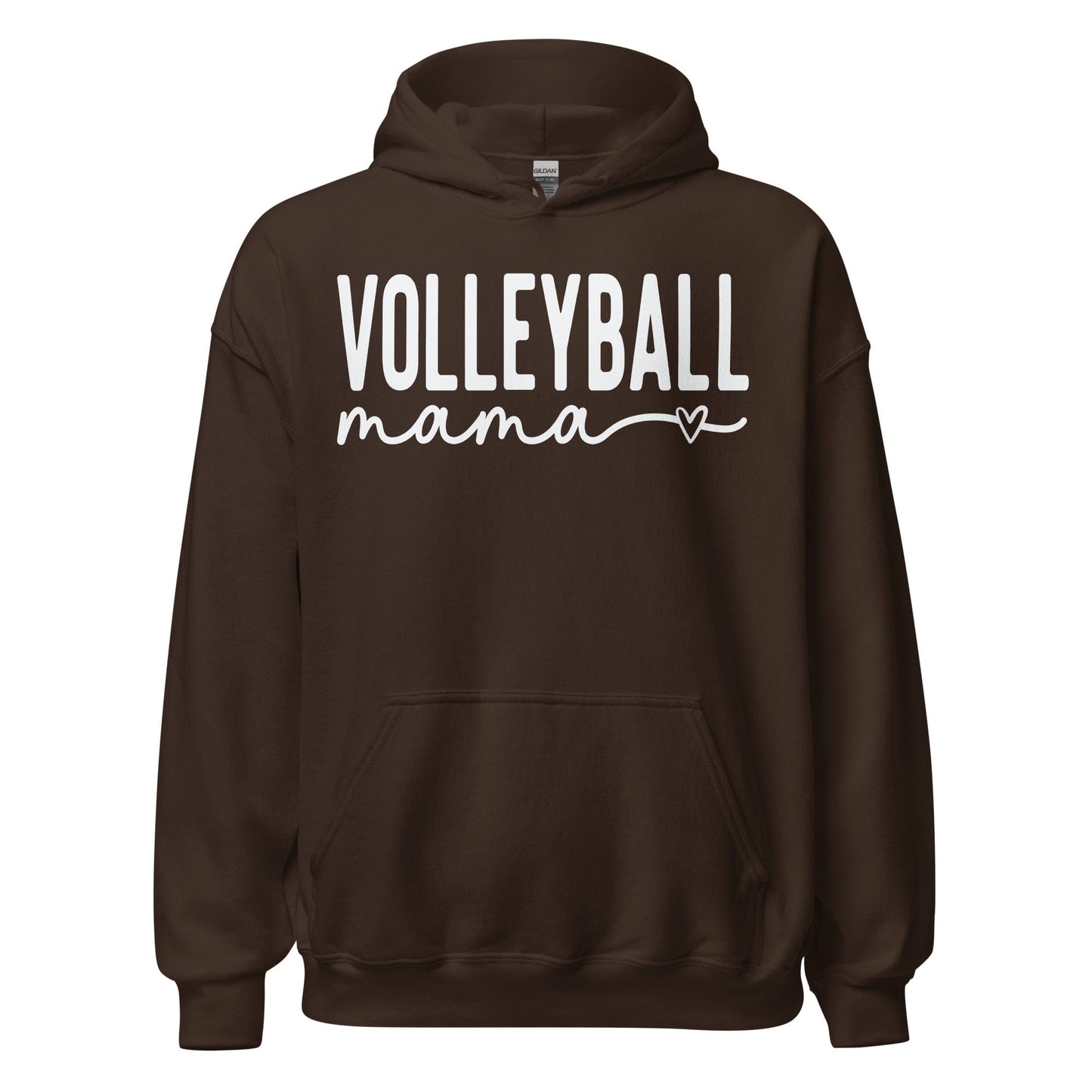 Volleyball Mama Cozy Hoodie Dark Chocolate / S Spirit Gear Collective Hoodie