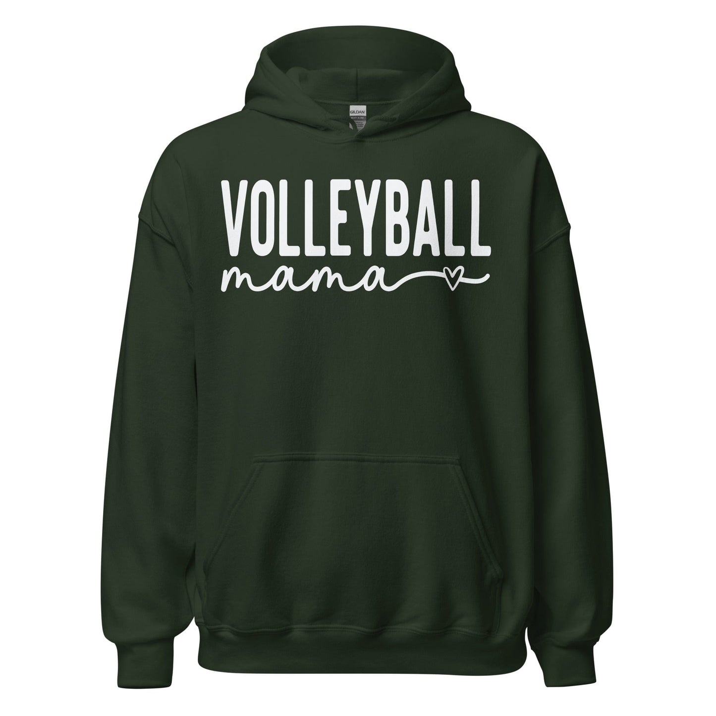 Volleyball Mama Cozy Hoodie Forest Green / S Spirit Gear Collective Hoodie