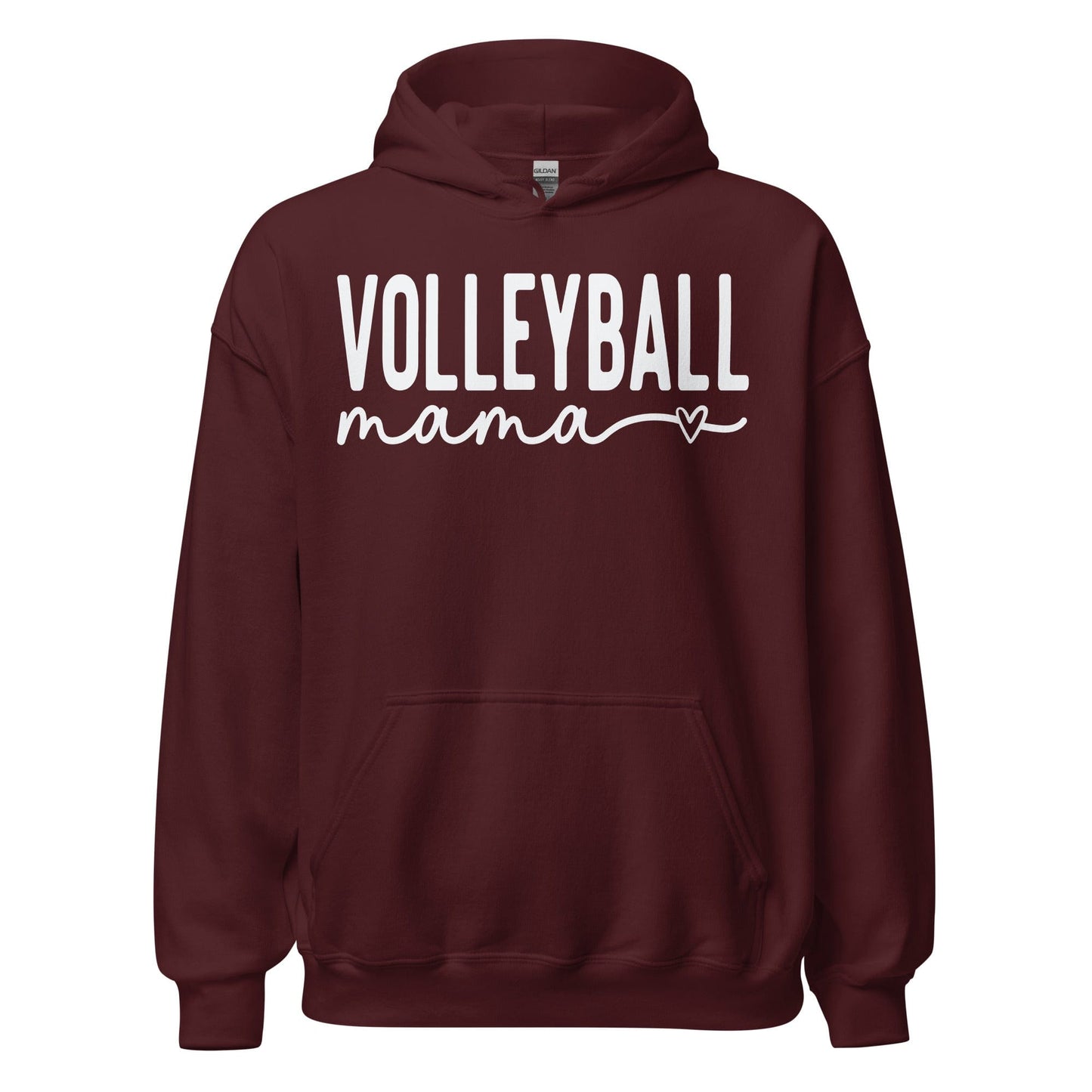 Volleyball Mama Cozy Hoodie Maroon / S Spirit Gear Collective Hoodie