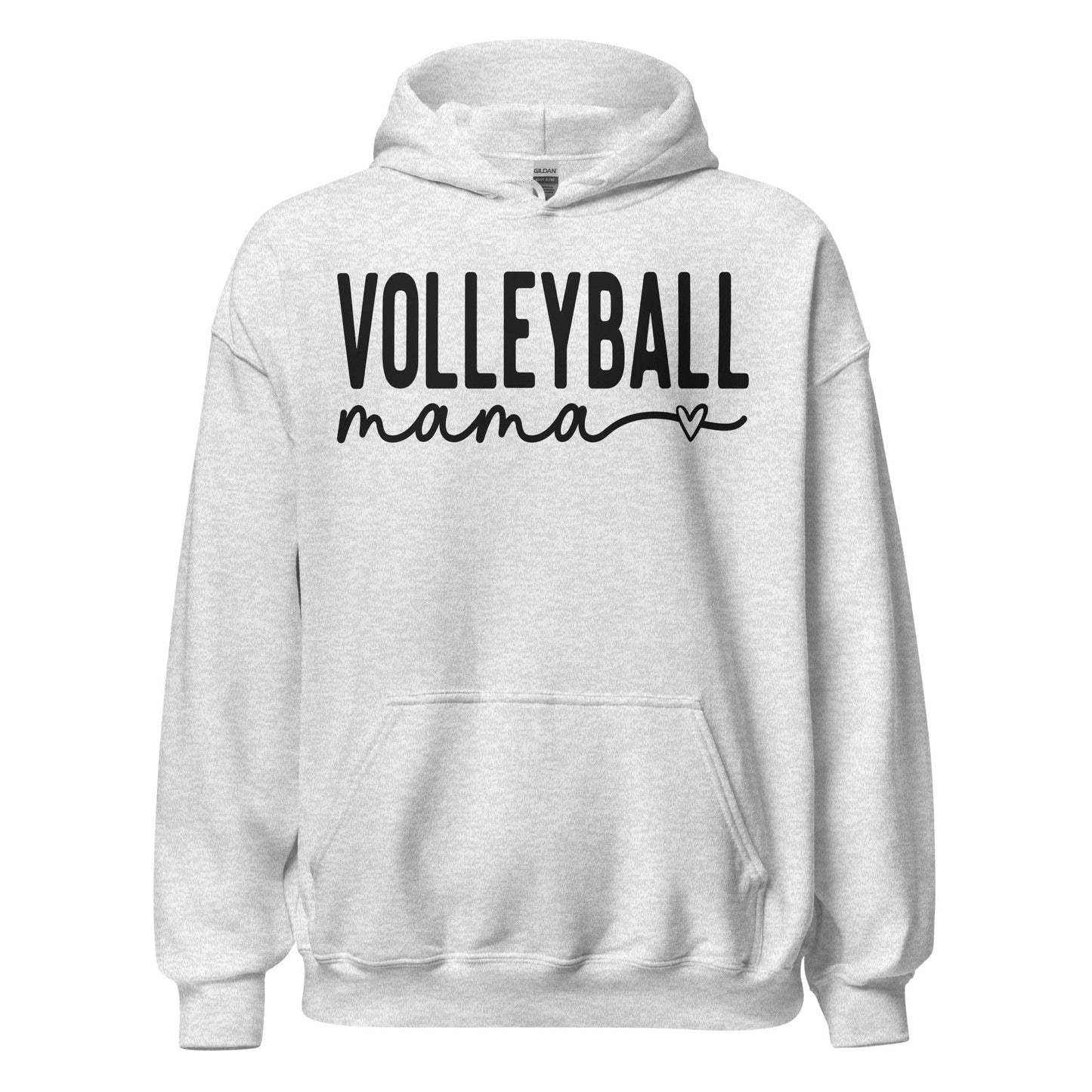 Volleyball Mama Hoodie – Soft Script Style Ash / S Spirit Gear Collective Hoodie