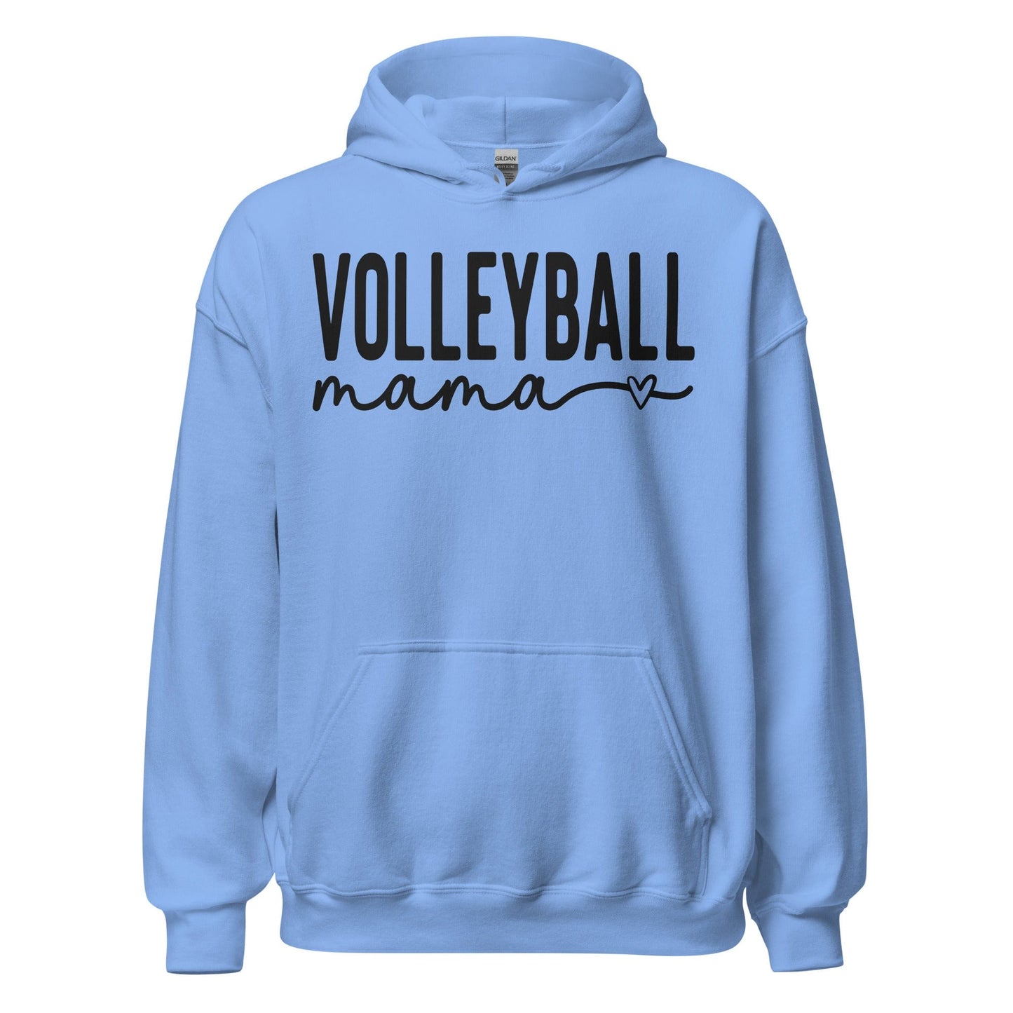 Volleyball Mama Hoodie – Soft Script Style Carolina Blue / S Spirit Gear Collective Hoodie