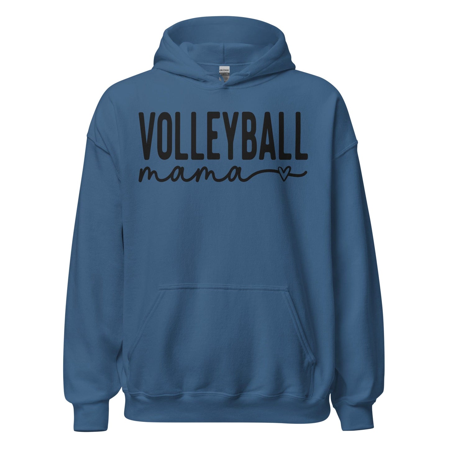 Volleyball Mama Hoodie – Soft Script Style Indigo Blue / S Spirit Gear Collective Hoodie